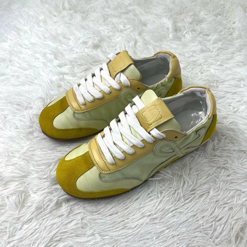 Loewe LOEWE White and yellow Gumpy shoes Size US 5.5 / IT 35.5 - 1 Thumbnail