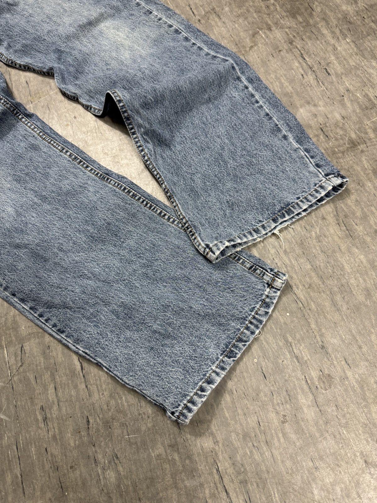 Vintage ᶠᵃⁿᶜʸᵍᵘʸ Vintage Baggy Washed Denim Jeans Wide leg Y2K Size US 36 / EU 52 - 2 Thumbnail
