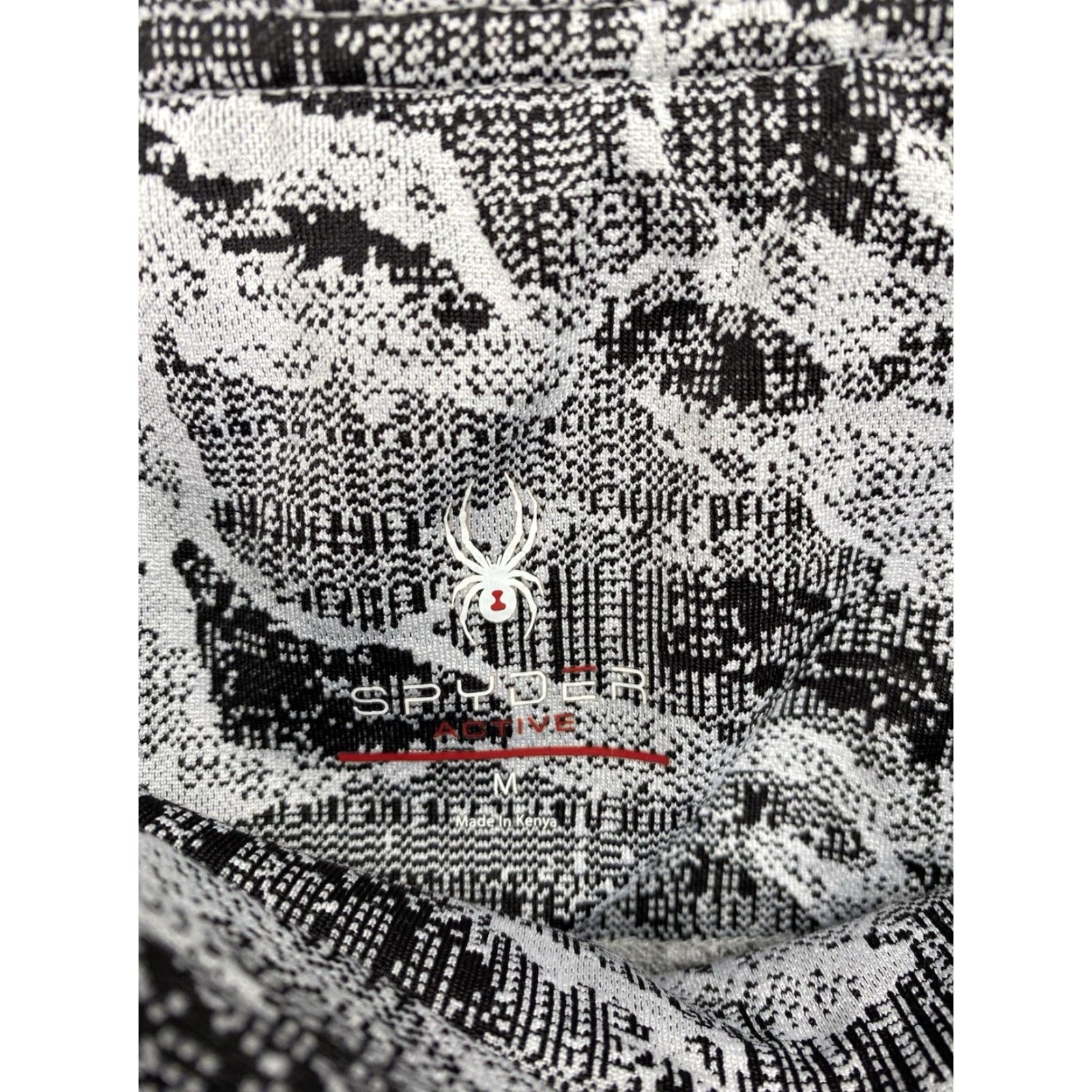 Spyder Spyder Leggings Womens M Black Digital Camo Abstract Athletic Yoga Run Capri 28in Inseam Pockets Stretch breathable Lightweight Size 32" / US 10 / IT 46 - 6 Thumbnail