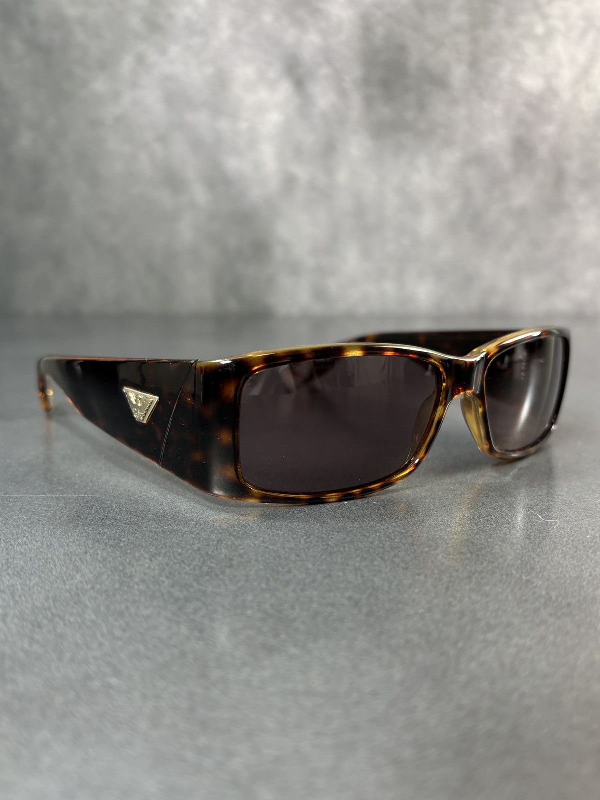 Emporio Armani × Giorgio Armani Emporio Armani Sunglasses Sporty EA 9538/S Wrap Y2K Brown Size ONE SIZE - 12 Thumbnail