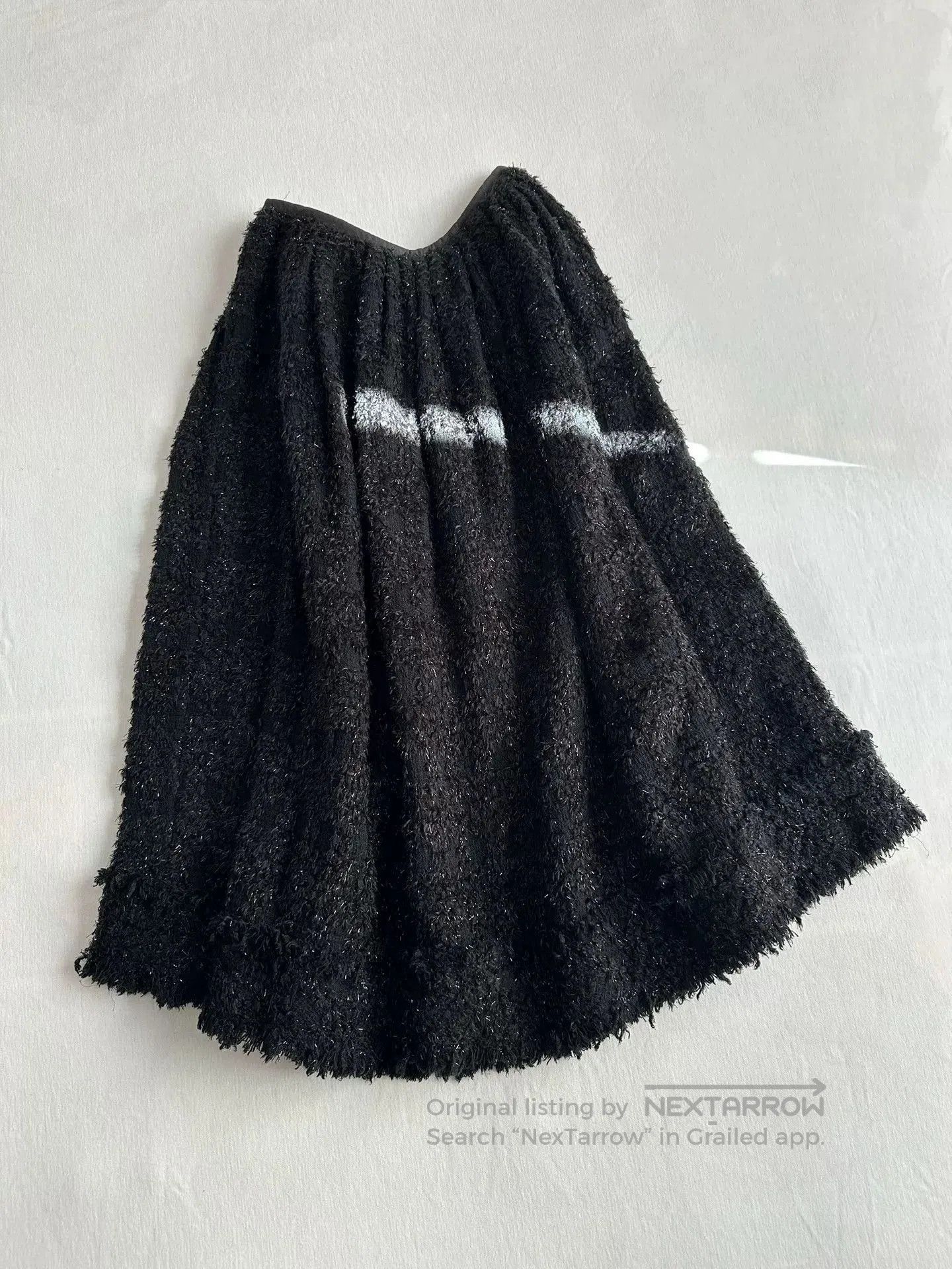 Junya Watanabe elegant black fringe skirt by Junya Watanabe. Size US 32 / EU 48 - 1 Thumbnail