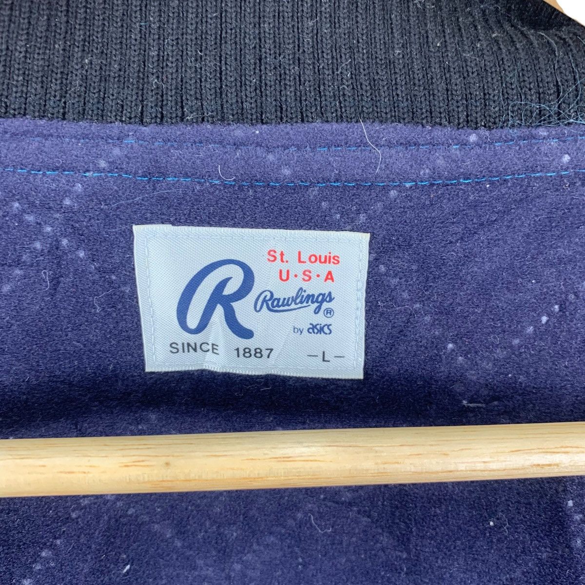 Asics Vintage ASICS x RAWLINGS ST. LOUIS Baseball Varsity Bomber Size US L / EU 52-54 / 3 - 9 Thumbnail