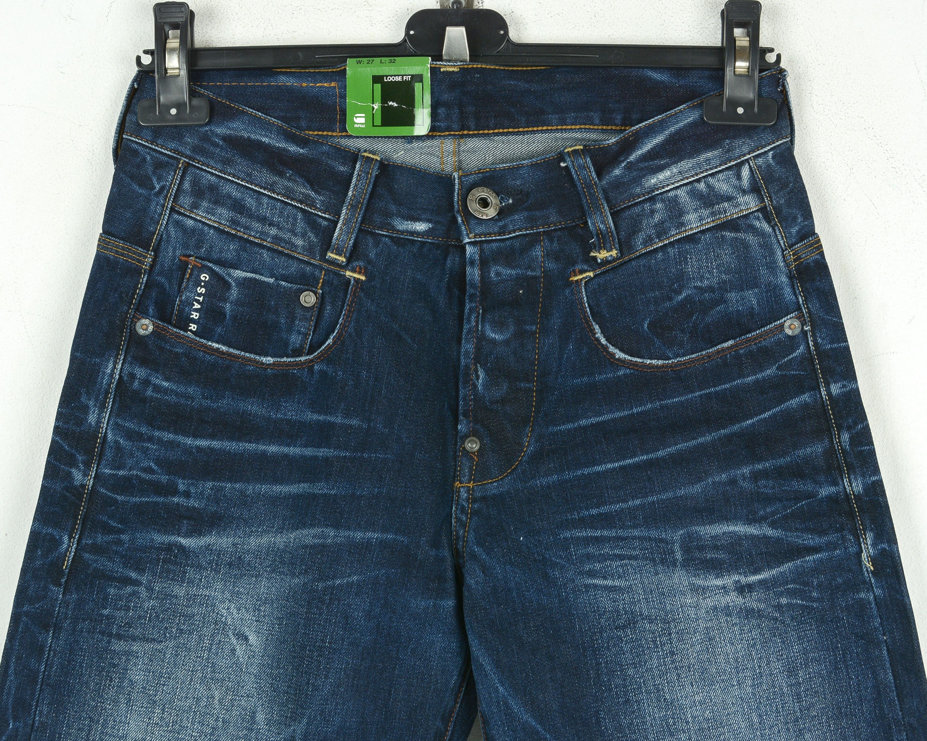 G-Star G STAR RAW New Radar Low Loose W27 L32 Jeans Denim Pants Size US 27 - 2 Thumbnail