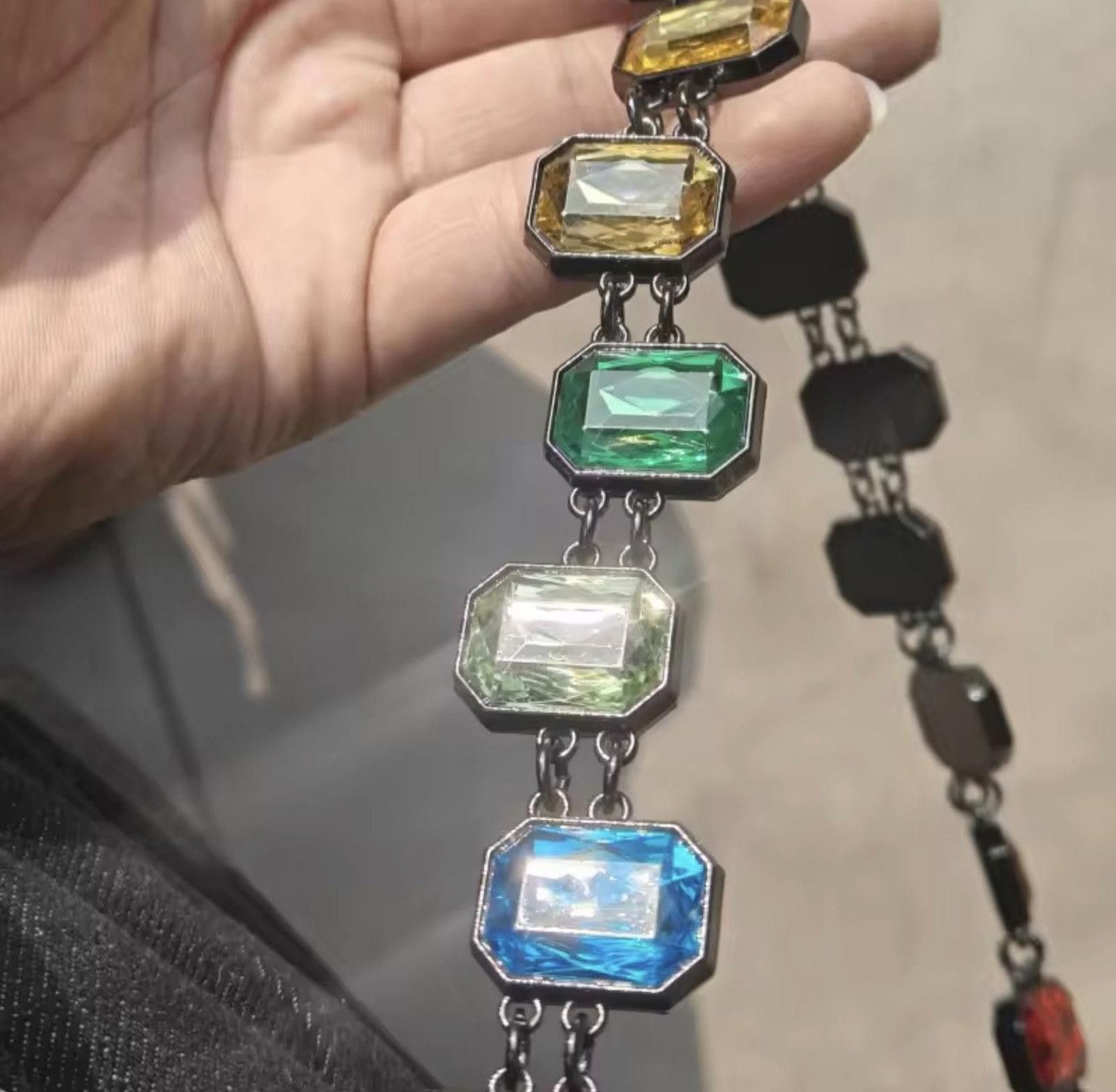 Other Colorful Gemstone Chained Belt Size ONE SIZE - 6 Thumbnail