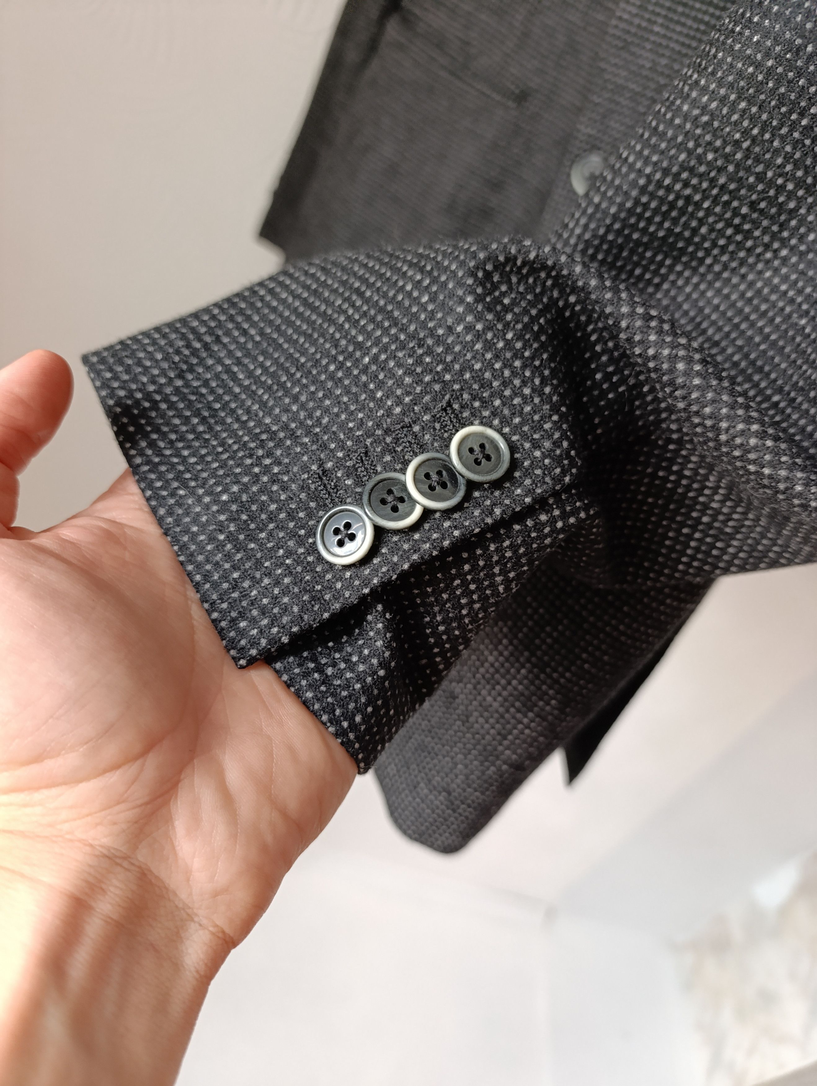 Loro Piana WOOL MENS BLAZER MADE OF LORO PIANA ZELANDER MATERIAL Size 54R - 7 Thumbnail