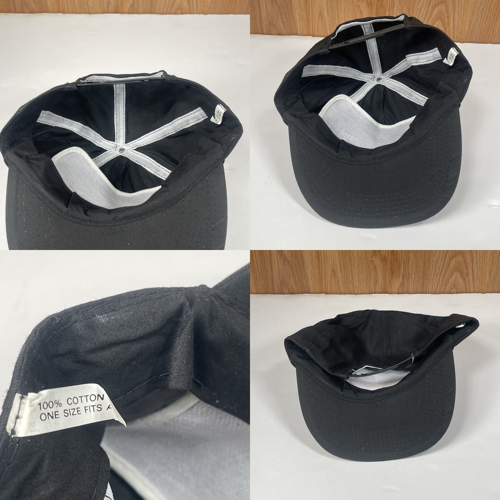 Roper VINTAGE Unbranded TransLease Rope SnapBack Trucker Hat Cap Black Adjustable Mens Size ONE SIZE - 8 Thumbnail