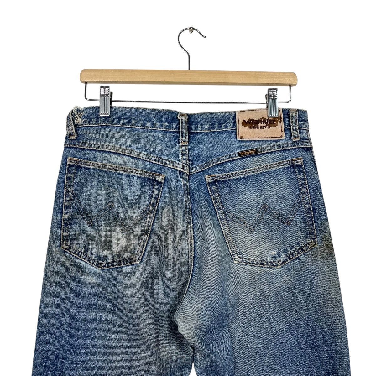 Wrangler Vintage Wrangler Distressed Flare Denim Jeans Size US 32 / EU 48 - 8 Thumbnail