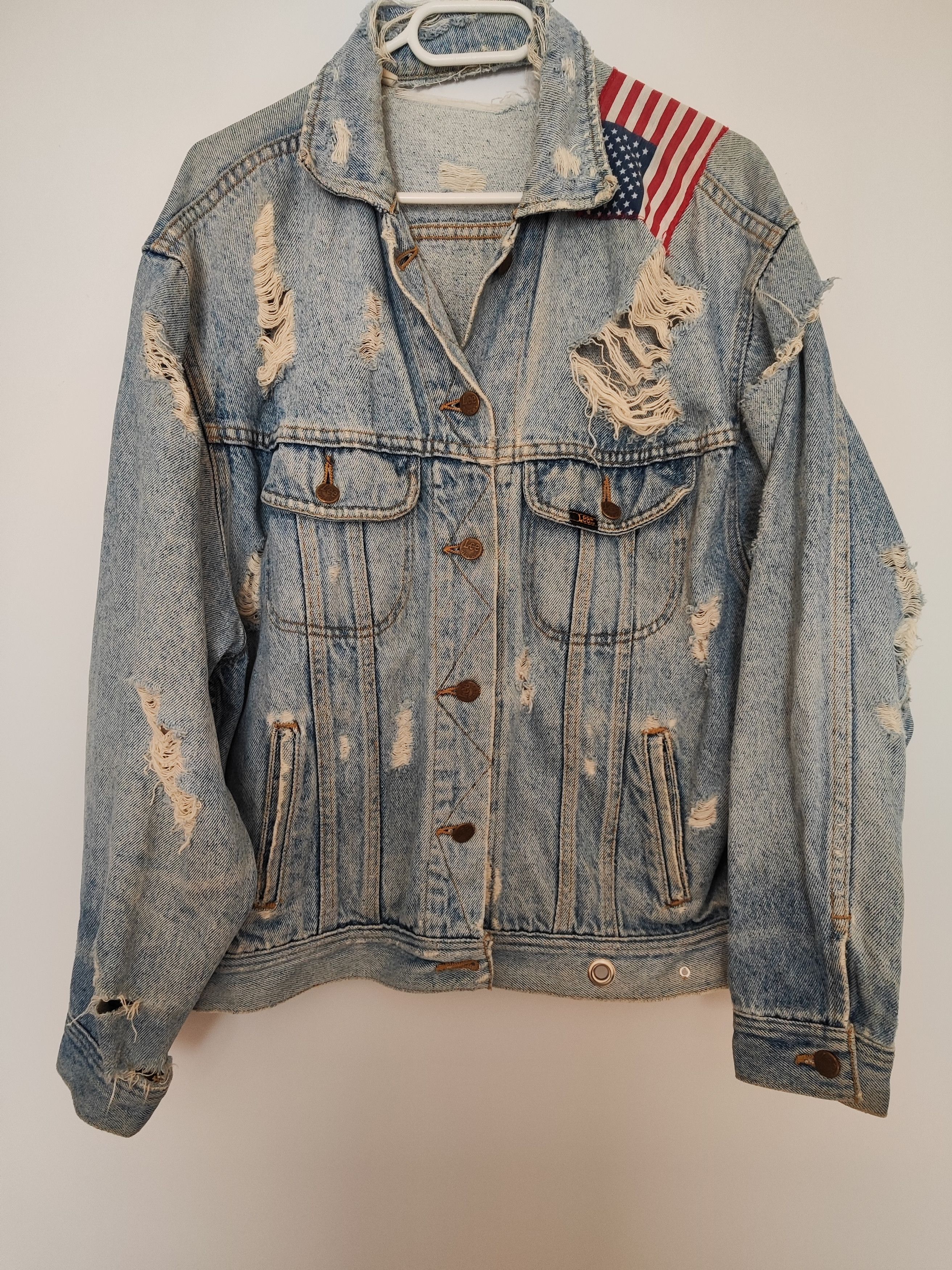 Levi's Lee Riders 220-J Denim Jacket Vintage 90s Size US L / EU 52-54 / 3 - 9 Thumbnail