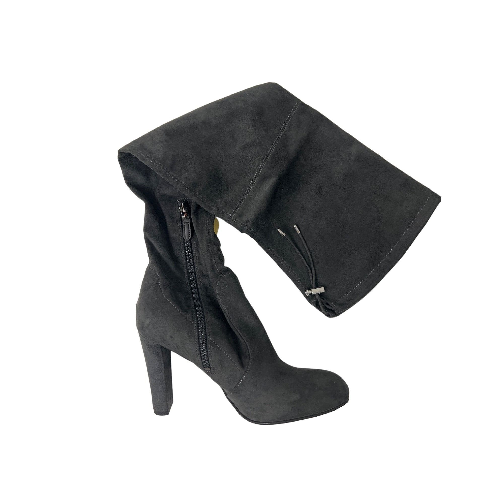 Sam Edelman Sam Edelman Kent Charcoal Grey Suede Over-The-Knee Boots Size US 8 / IT 38 - 6 Thumbnail