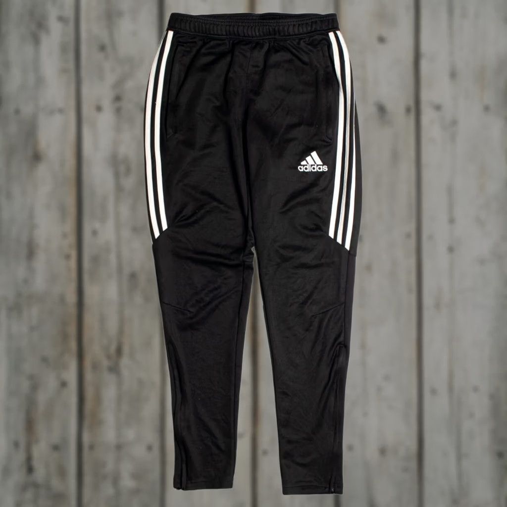 Adidas VINTAGE Adidas Track Pants Small Black 3-Stripes Logo Casual Adidas Track Pants Small Black 3-Stripes Logo Casual MensMens Size US 29 - 1 Thumbnail