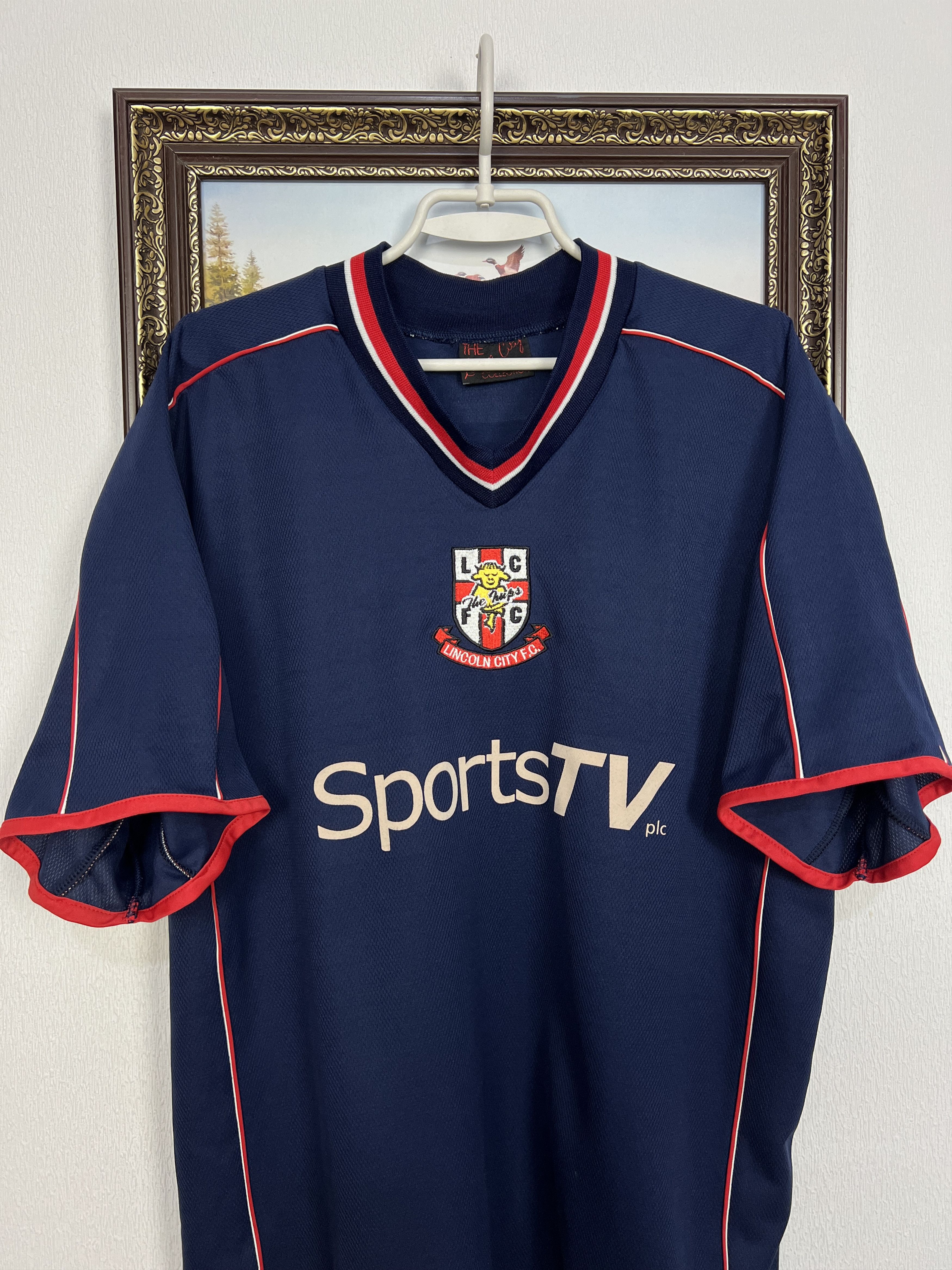 Vintage Lincoln City Away football shirt Soccer Jersey Trikot Rare Size US L / EU 52-54 / 3 - 2 Thumbnail