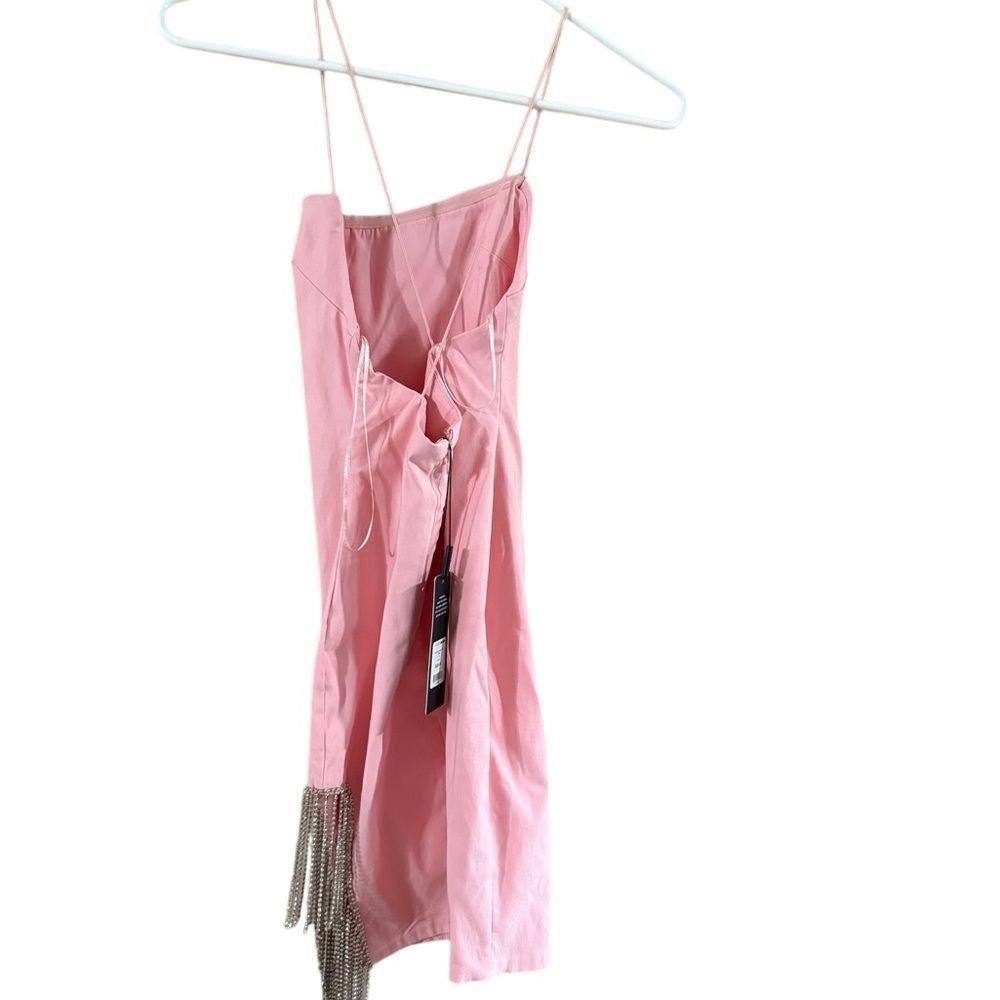Other Fashion Nova Pink Bodycon Spaghetti Strap Mini Dress Size XS / US 0-2 / IT 36-38 - 5 Thumbnail