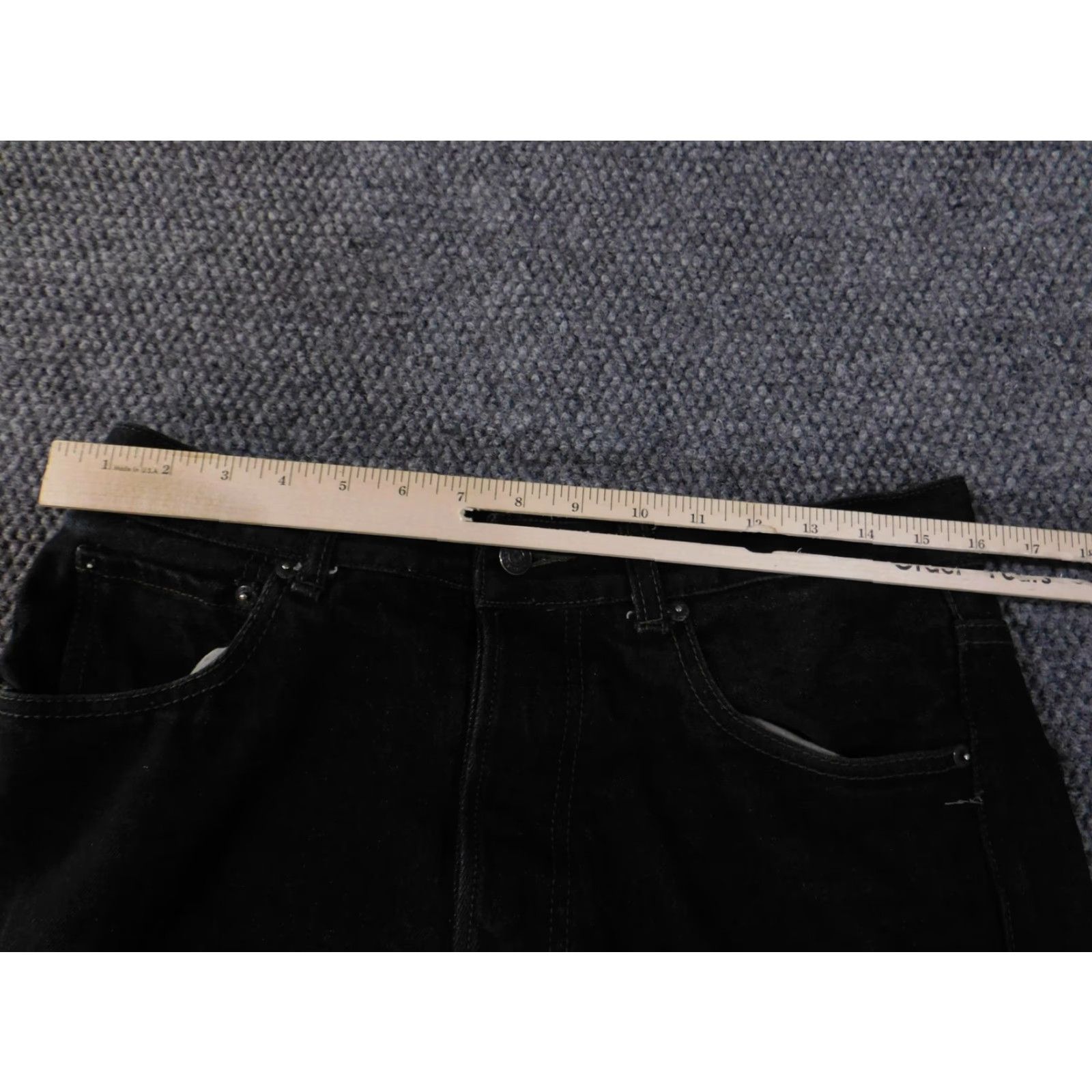 Levi's Levi's 501 Jeans Mens 34x32 Black Denim Button Fly Straight Red Tab Vintage No (adjusted) Size US 34 / EU 50 - 4 Thumbnail