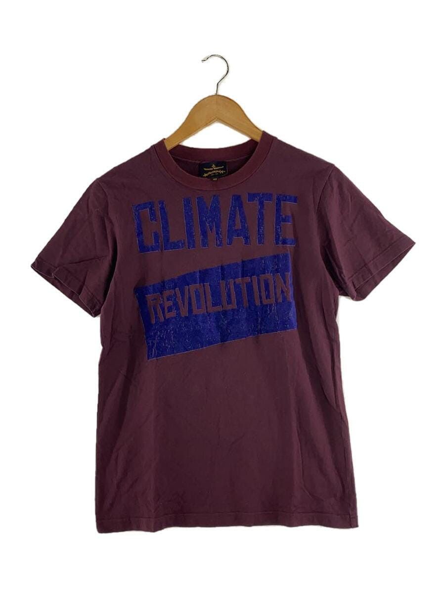 image of Vivienne Westwood Climate Revolution T-Shirt in Bordeaux, Men's (Size Small)