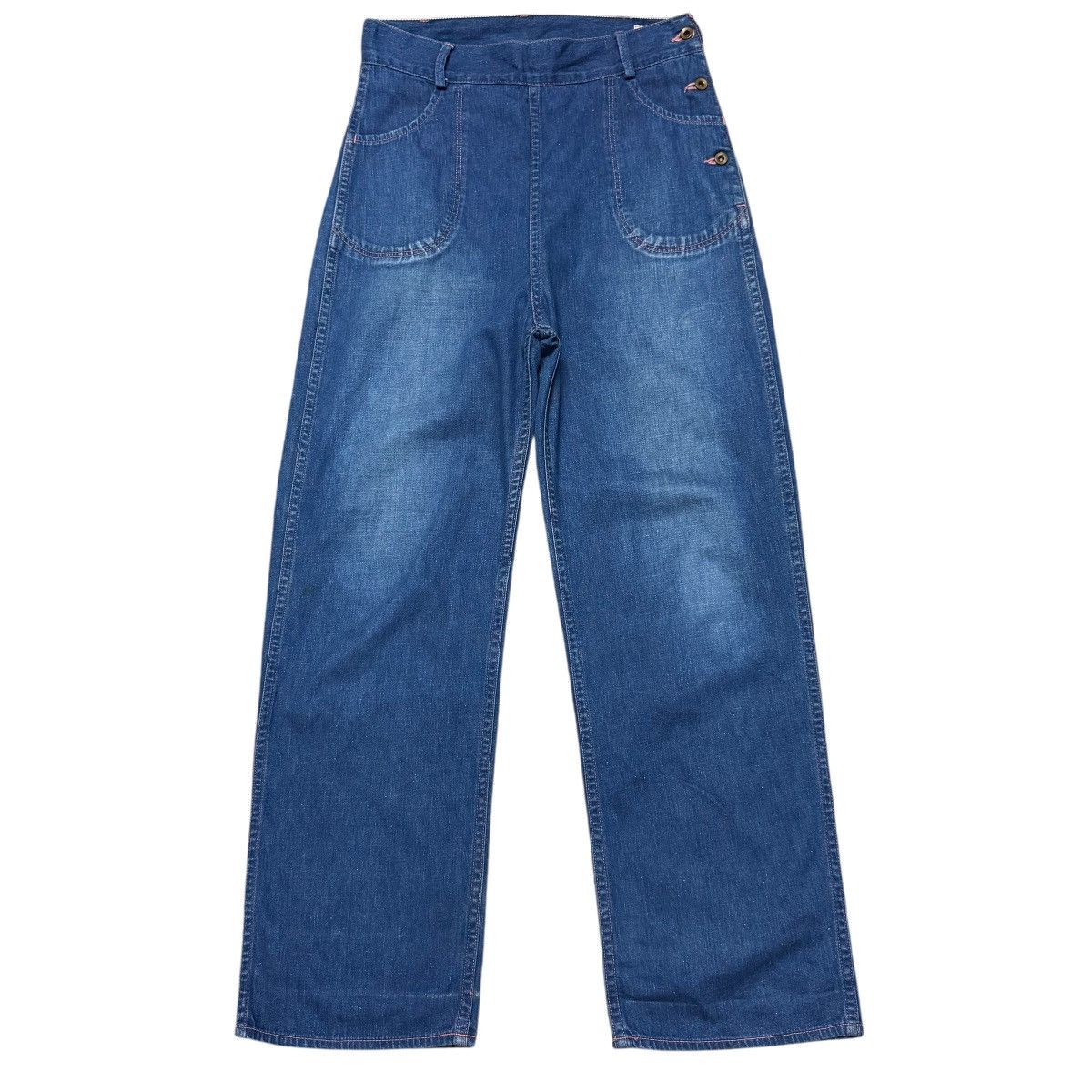 Orslow Orslow US Navy Denim Pants Side Button Size US 30 / EU 46 - 1 Thumbnail