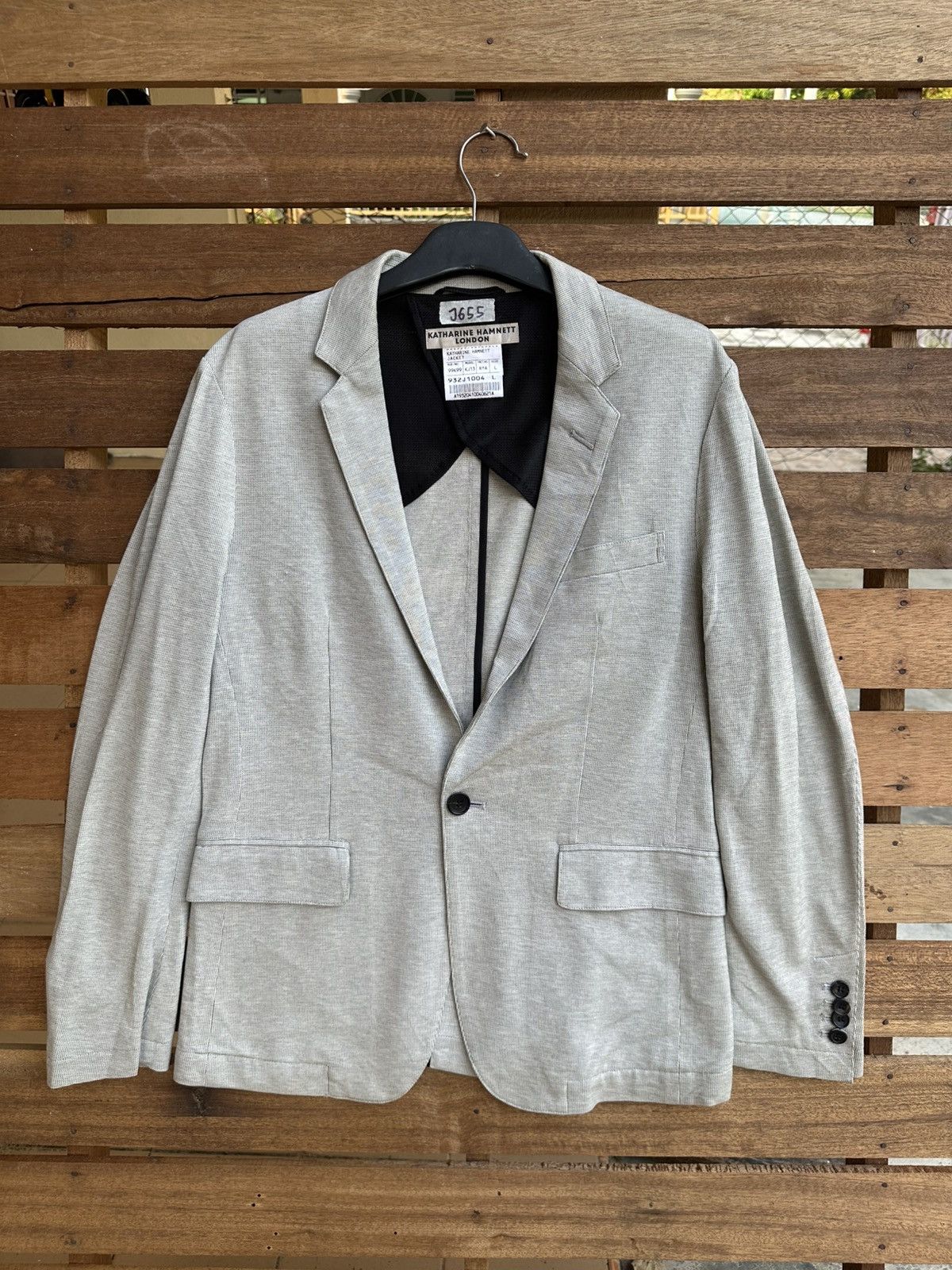 Katharine Hamnett London Archival KATHARINE HAMNETT LONDON Knit Blazer Jacket Size US L / EU 52-54 / 3 - 1 Thumbnail
