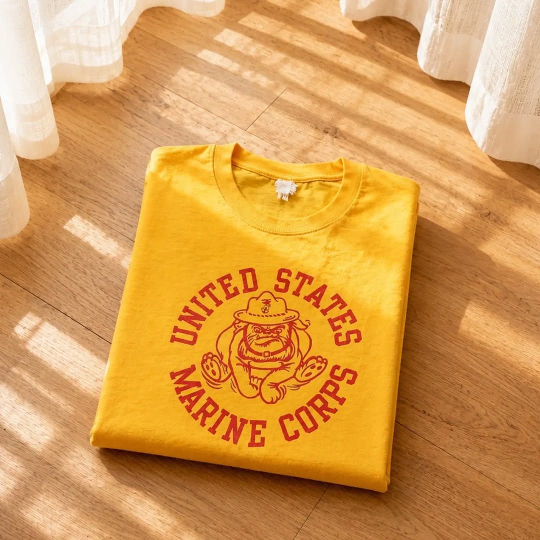 Vintage 80's Vintage United State Marine Cops USMC Bulldog Soft Thin Size US M / EU 48-50 / 2 - 5 Thumbnail