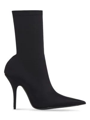 image of Balenciaga O1Mt1Gz0524 Knife 80Mm Booties In Black, Women's