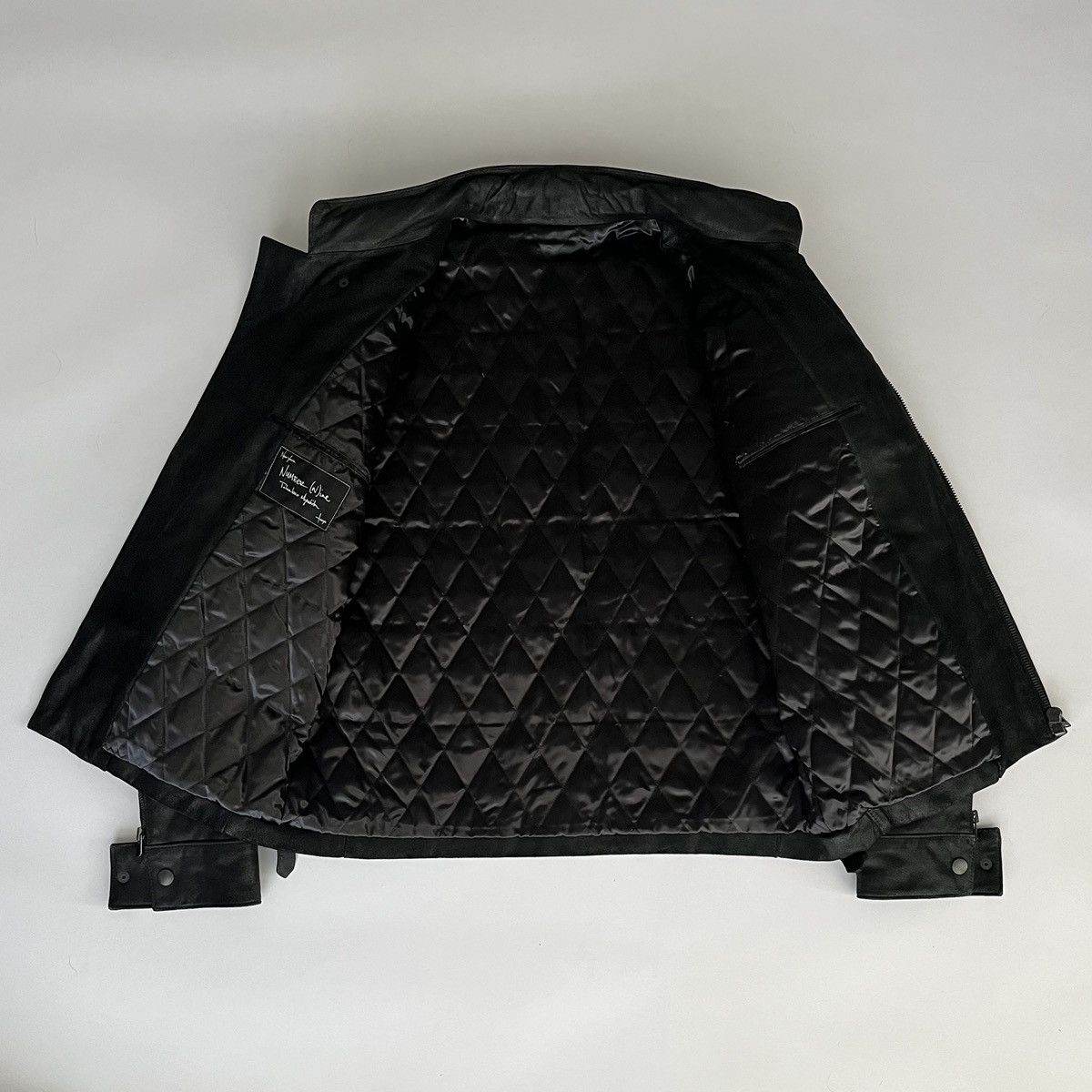 Number (N)ine Number (N)ine AW04 Sheepskin Suede Leather Moto Jacket Size US M / EU 48-50 / 2 - 3 Thumbnail