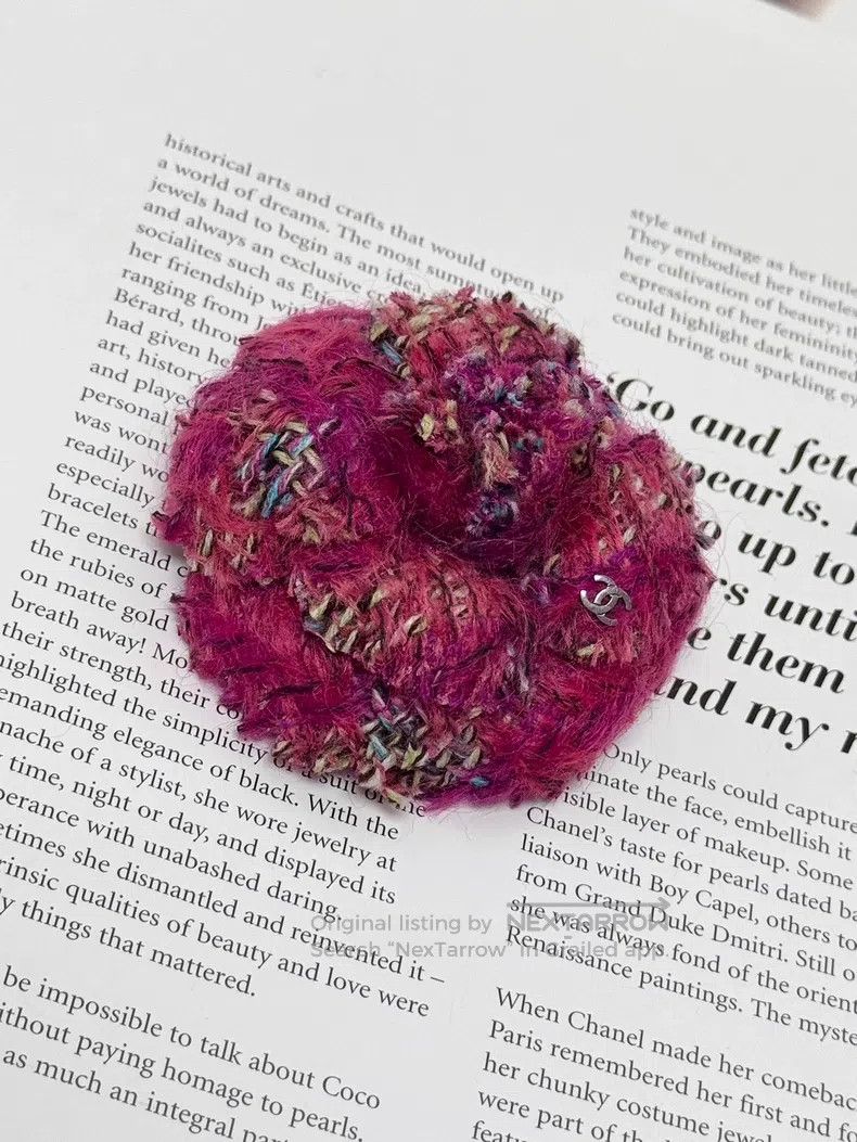 Chanel Chanel 14A handicraft workshop orange pink camelia brooch Size ONE SIZE - 1 Thumbnail