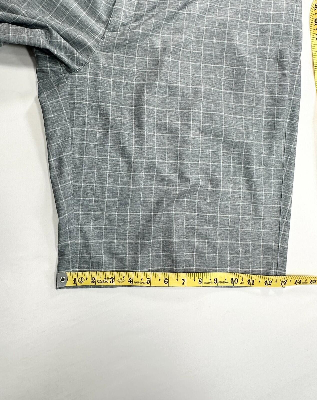 Nike Nike Golf Flat Front Dri-Fit Check Chino Shorts Gray Mens 40 Size US 40 / EU 56 - 6 Thumbnail