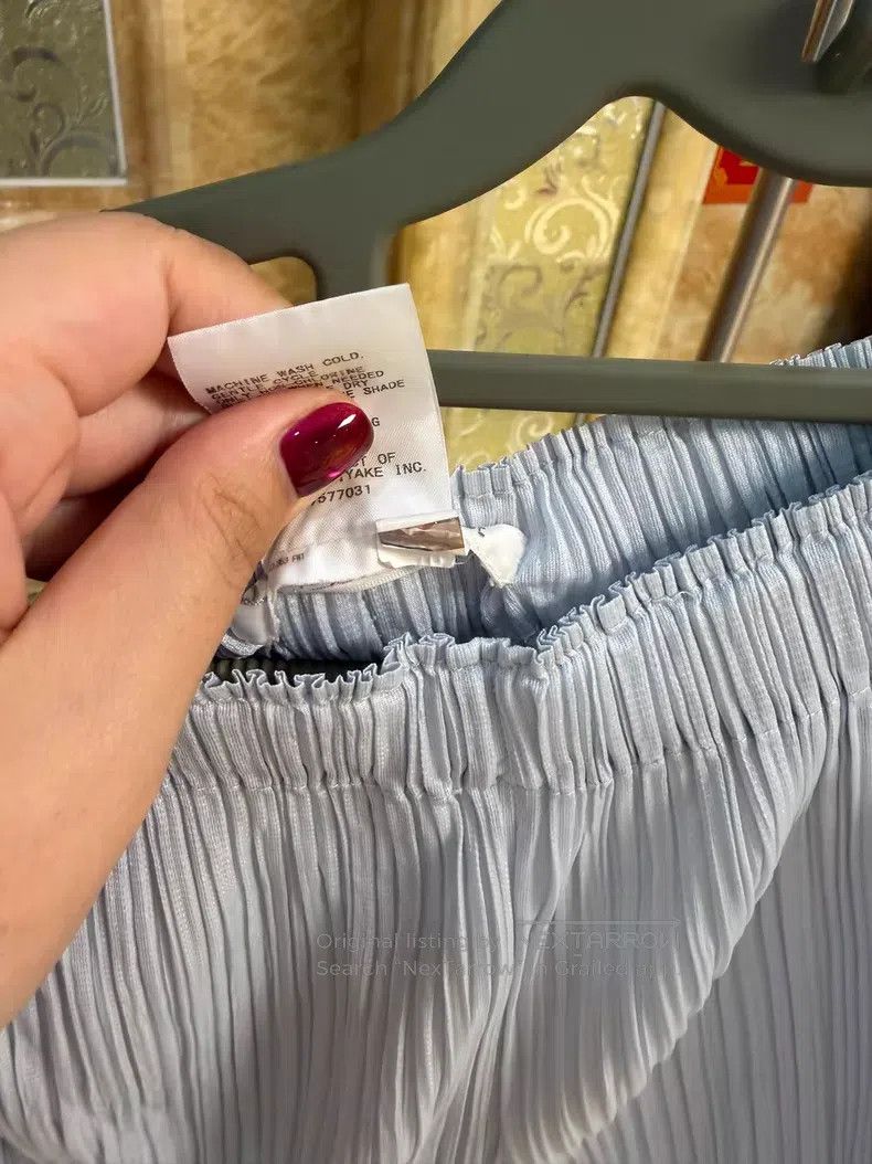 Issey Miyake Issey Miyake size:3 Gray Straight Pants Size 22" - 3 Thumbnail
