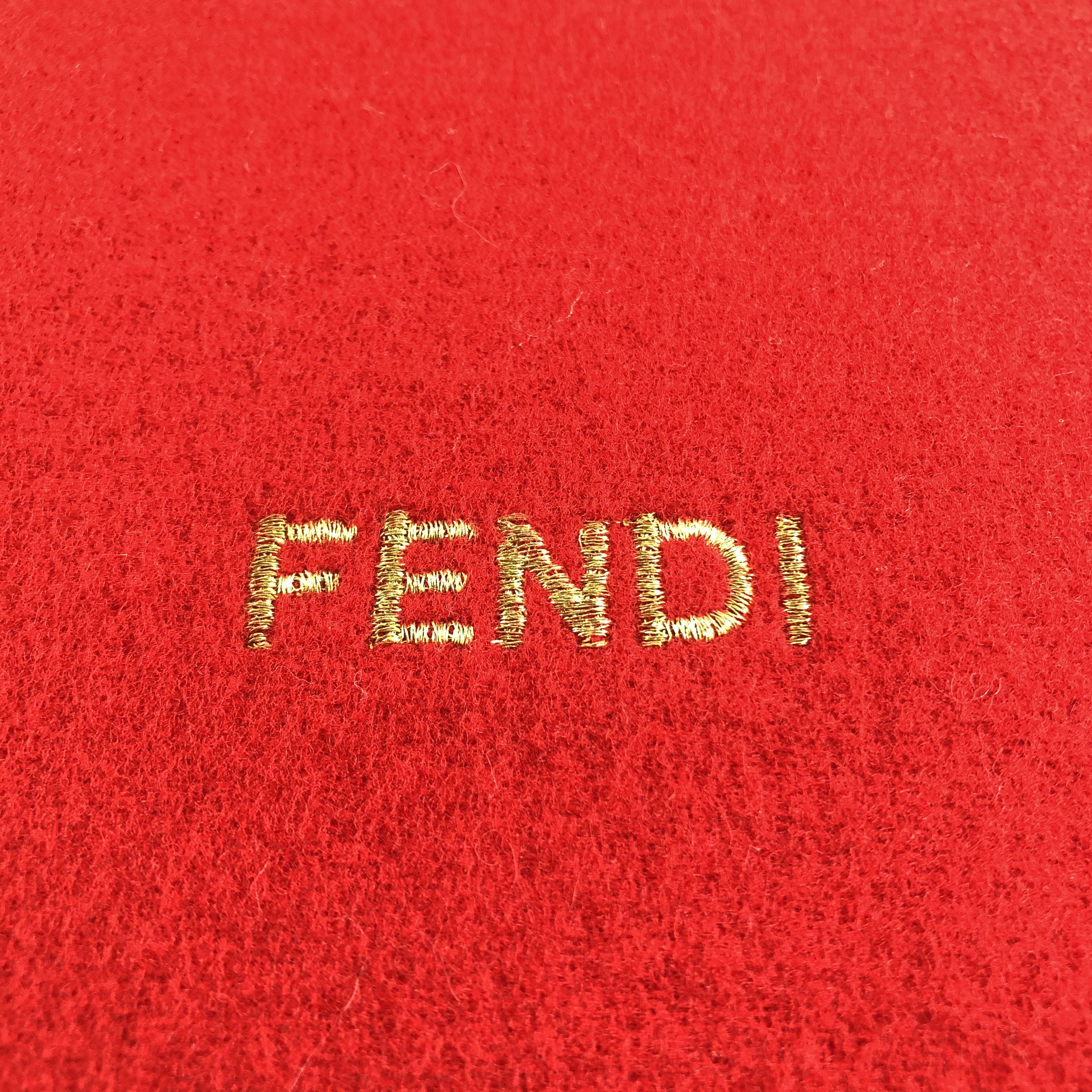Fendi Fendi Plain Wool Scarf / Muffler / Neckwear V2465 Size ONE SIZE - 4 Thumbnail