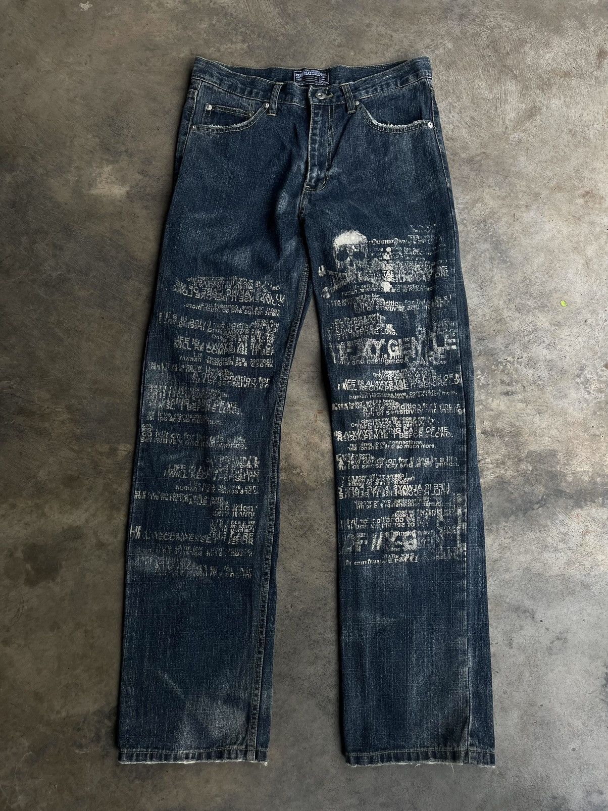 JAPANESE FREEBEAT POEM PUNK DENIM SEDITIONARIES GOTHIC STYLE