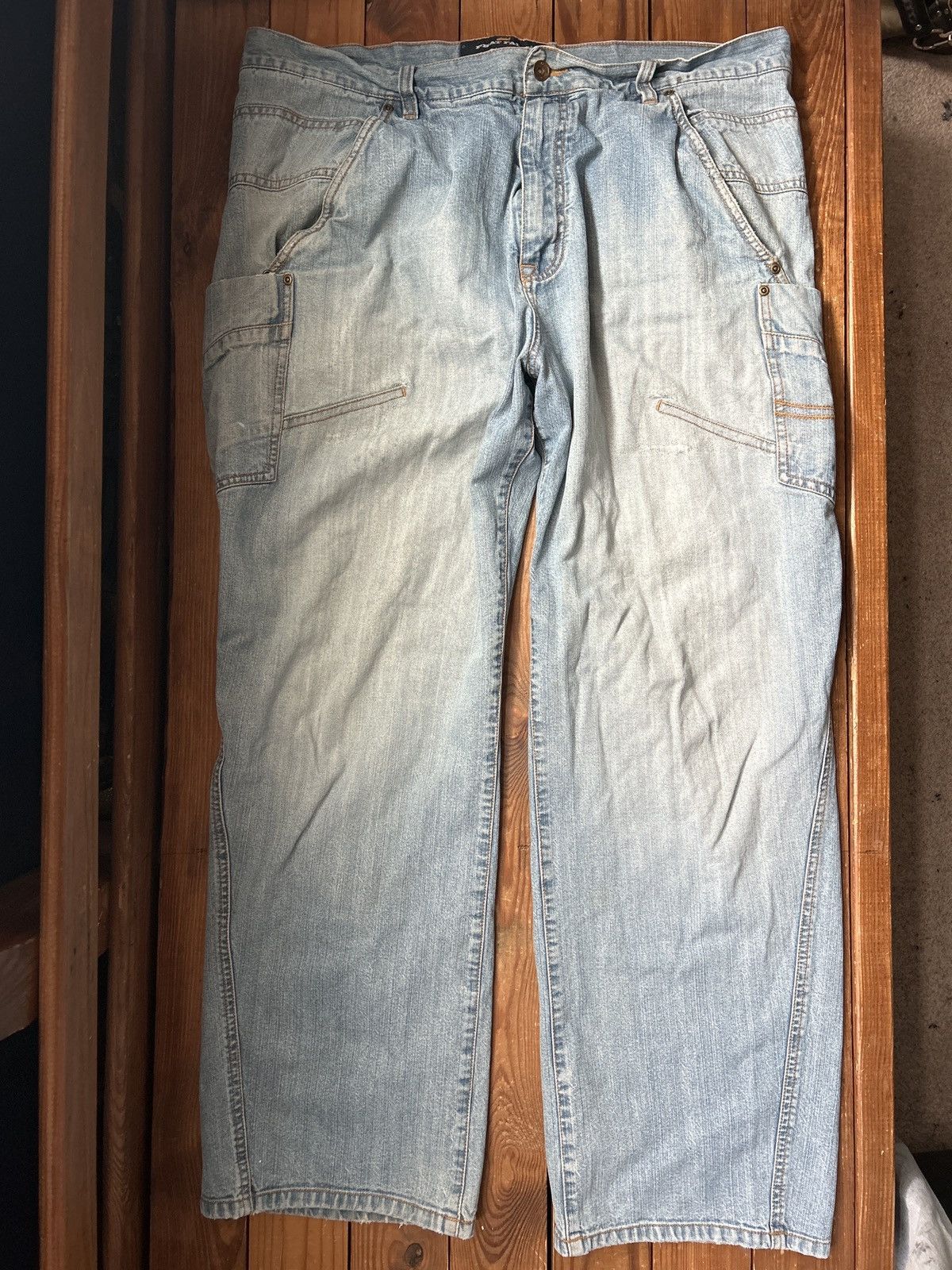 Phat Farm × Vintage Vintage 90s Phat Farm Baggy Hip Hop Side Pocket Blue Jeans Size US 40 / EU 56 - 1 Thumbnail