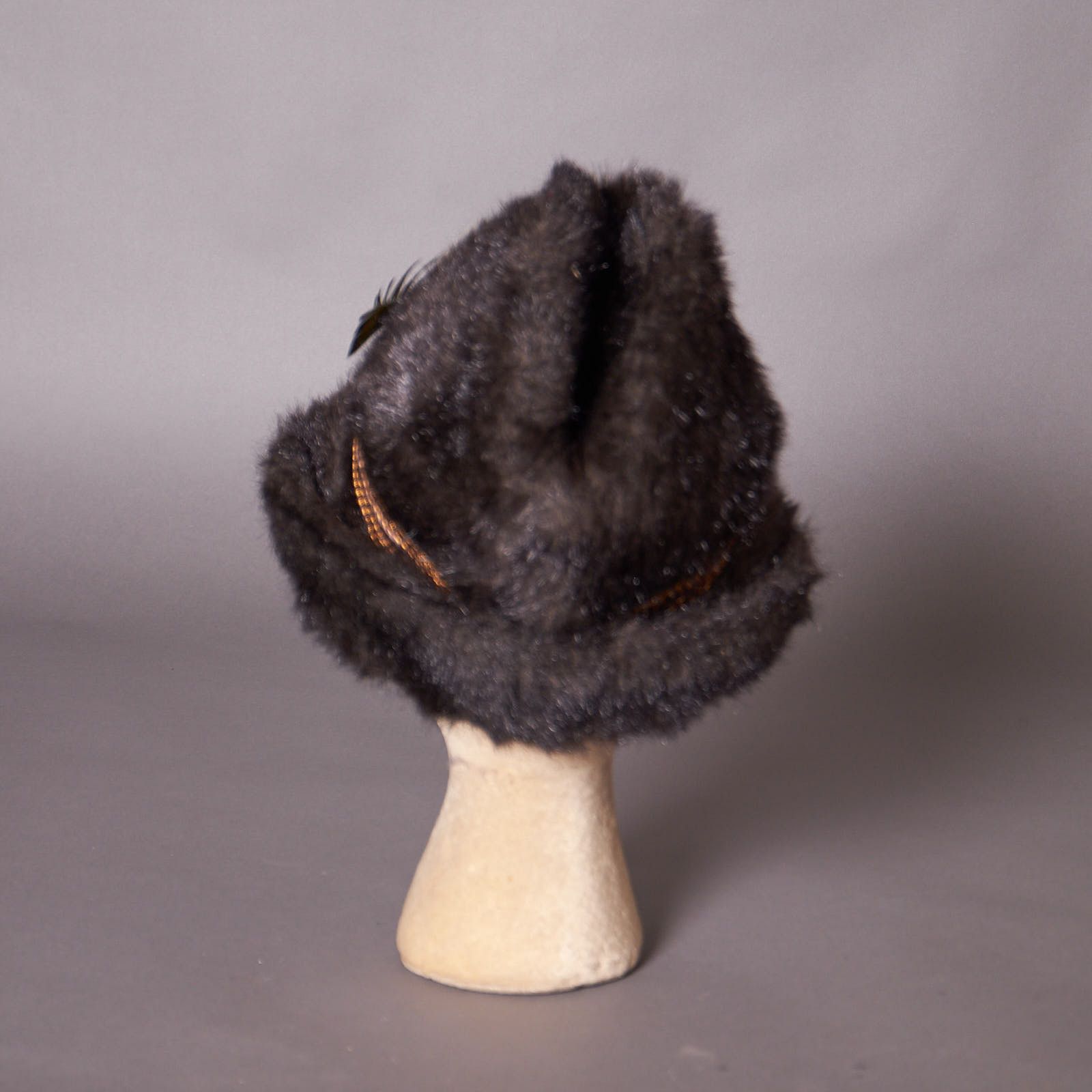 Vintage Vintage 1970s Faux Fur Winter Fedora Hat Ear Flaps Size ONE SIZE - 3 Thumbnail