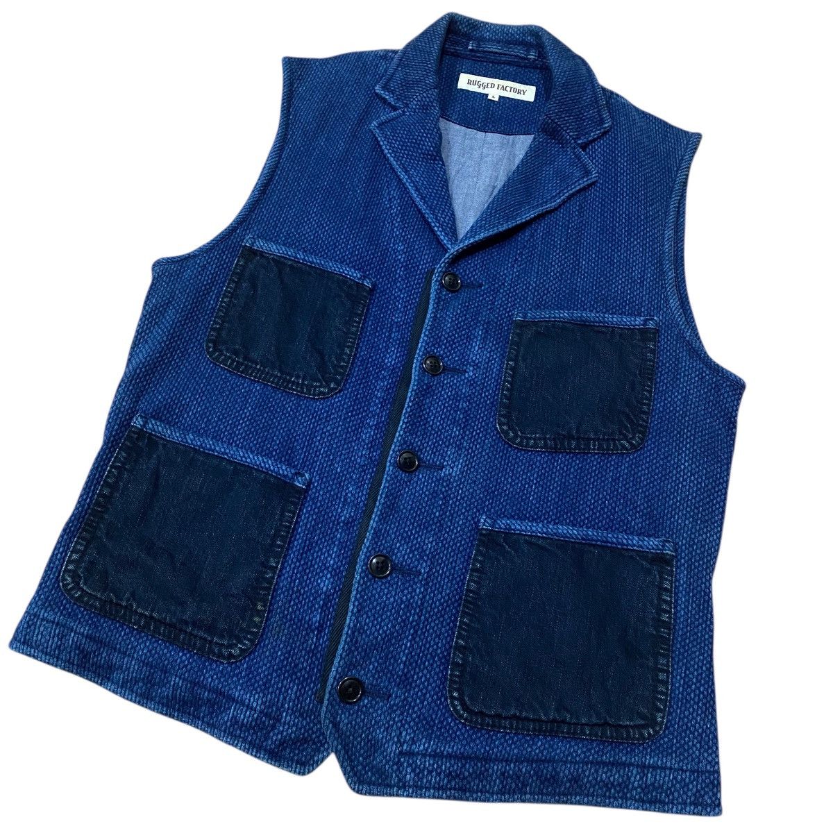 Japanese Brand ☀️Rugged Factory indigo vest Size US S / EU 44-46 / 1 - 2 Thumbnail