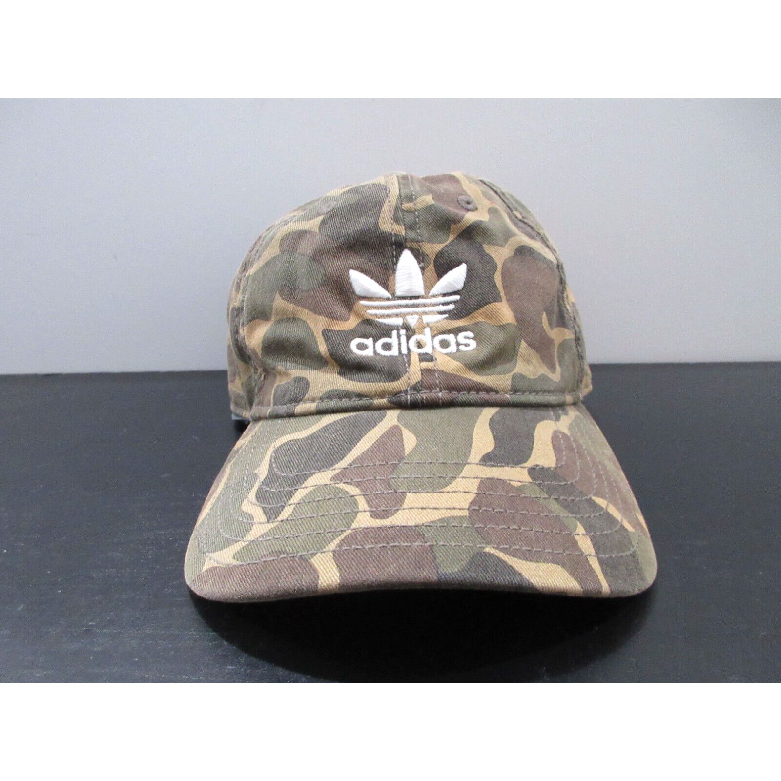 Adidas trefoil camo strapback hat online