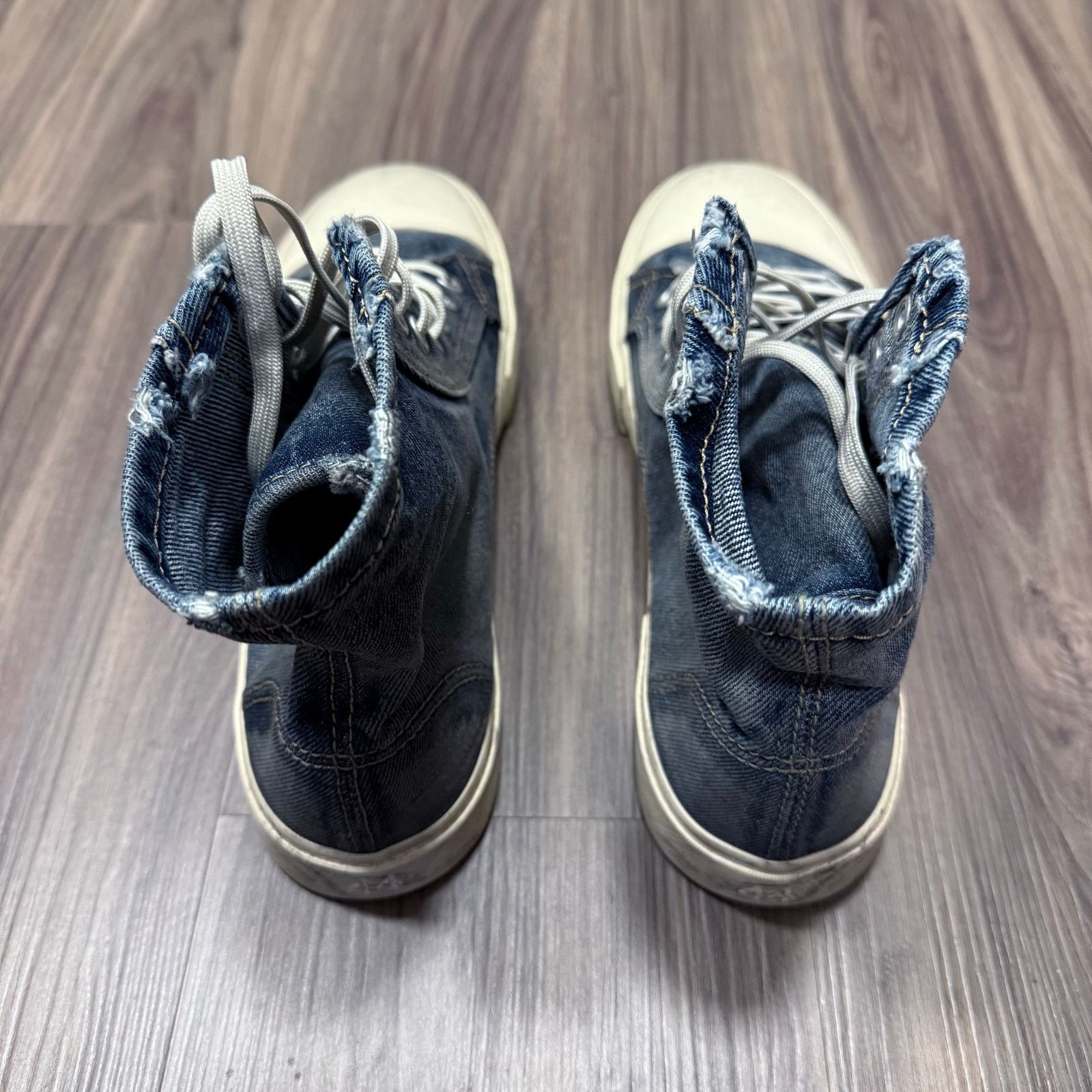 Balenciaga NWB Balenciaga Paris mid 90's Denim High Top Sneaker | EU44 Size US 11 / EU 44 - 4 Thumbnail