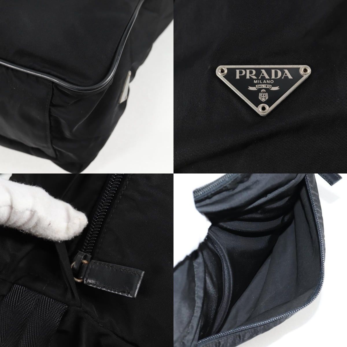 Prada PRADA Shoulder Bag Nylon Black Silver Size ONE SIZE - 11 Thumbnail
