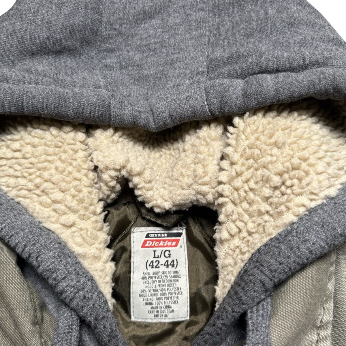 Dickies Dickies Hooded Work Jacket Faded Olive Green Mens L Distress Size US L / EU 52-54 / 3 - 4 Thumbnail