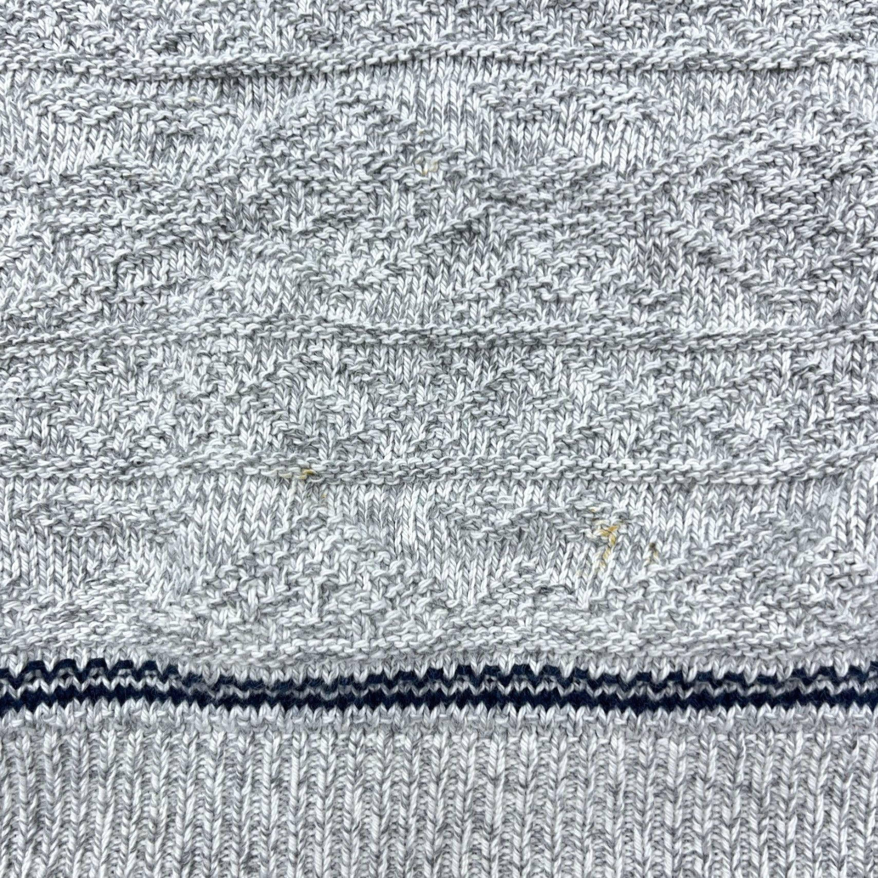 Vintage VINTAGE Alpine Ridge Sweater Men M Gray Blue Knit Nordic 90s Logo Geometric Crew Neck Pullover All Seasons Heavyweight Knitwear Mens Size US M / EU 48-50 / 2 - 6 Thumbnail
