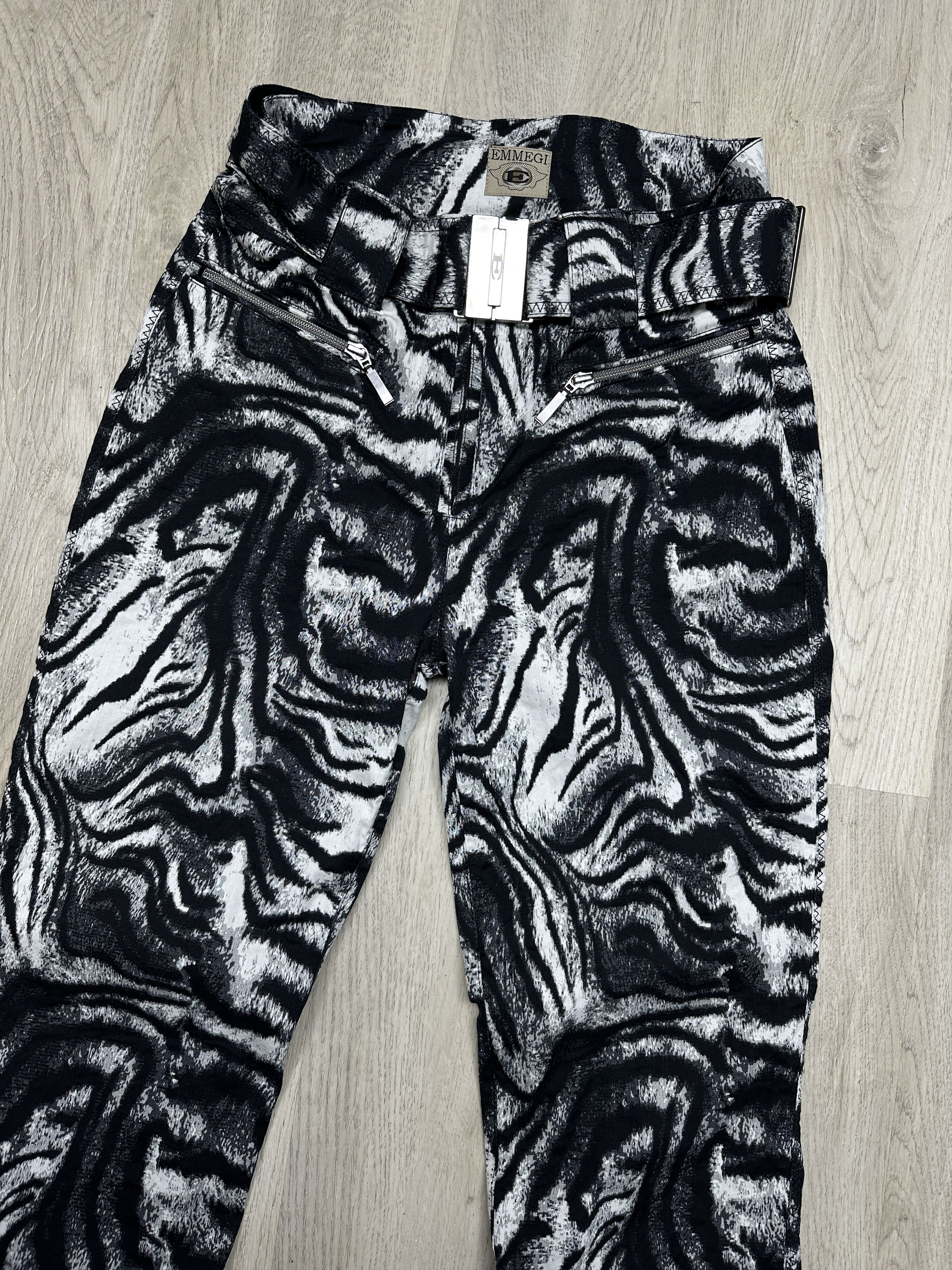 Other Emmegi Vintage Womens Nylon Ski Pants Zebra Size 30" / US 8 / IT 44 - 2 Thumbnail