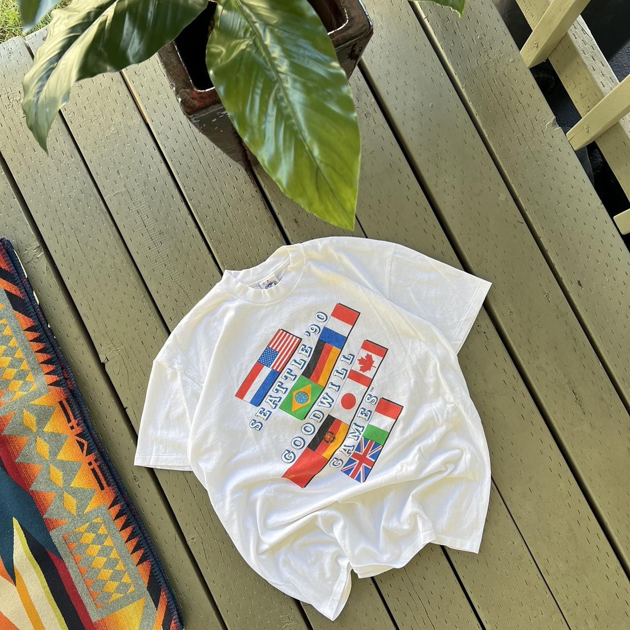 USA Olympics × Vintage Vintage 1990s Goodwill Games Seattle Graphic Tee Size US XL / EU 56 / 4 - 1 Thumbnail
