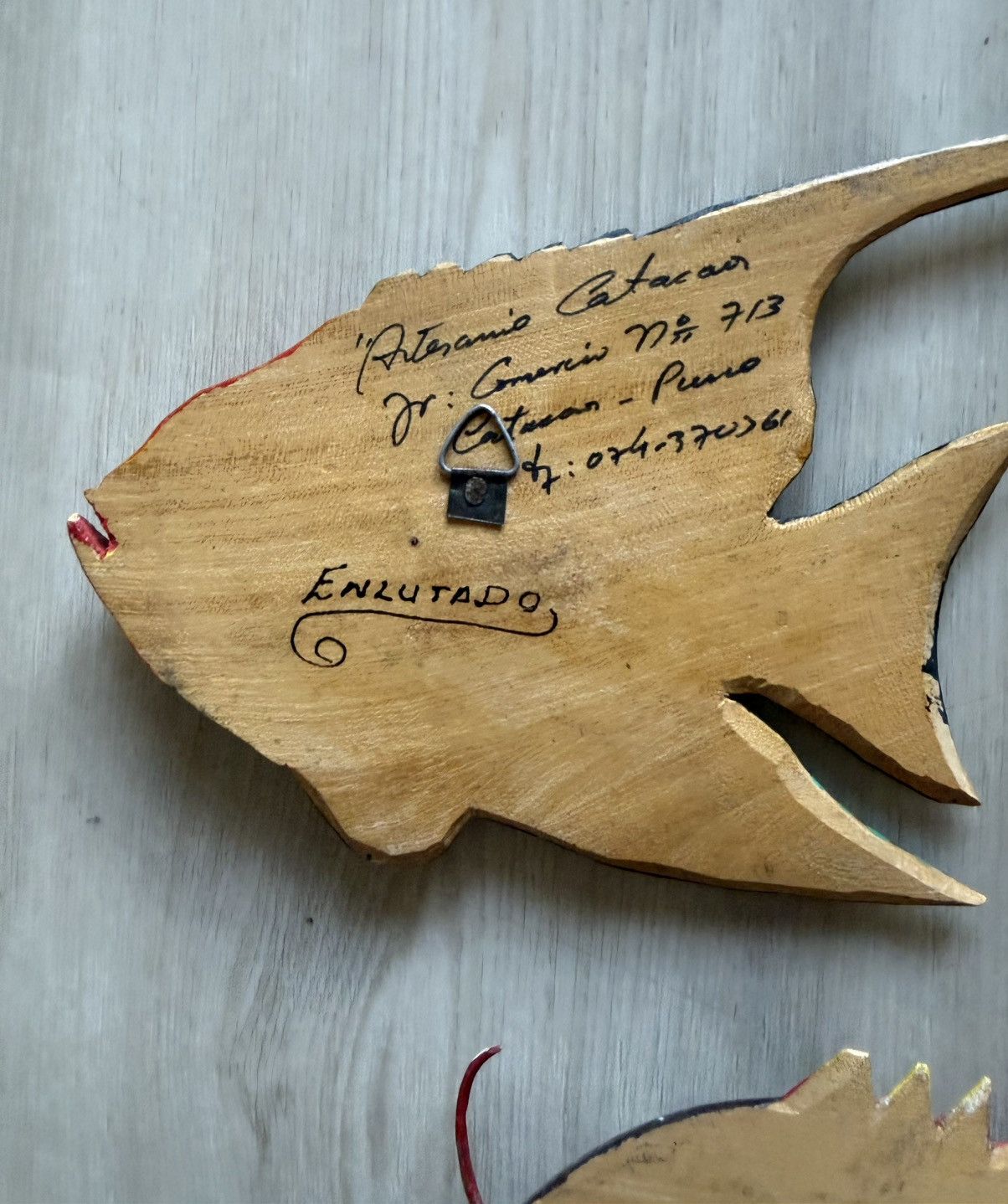 Vintage Vintage 70s 80s Handcrafted Wooden Tropical Fish Tiki Boho Size ONE SIZE - 8 Thumbnail