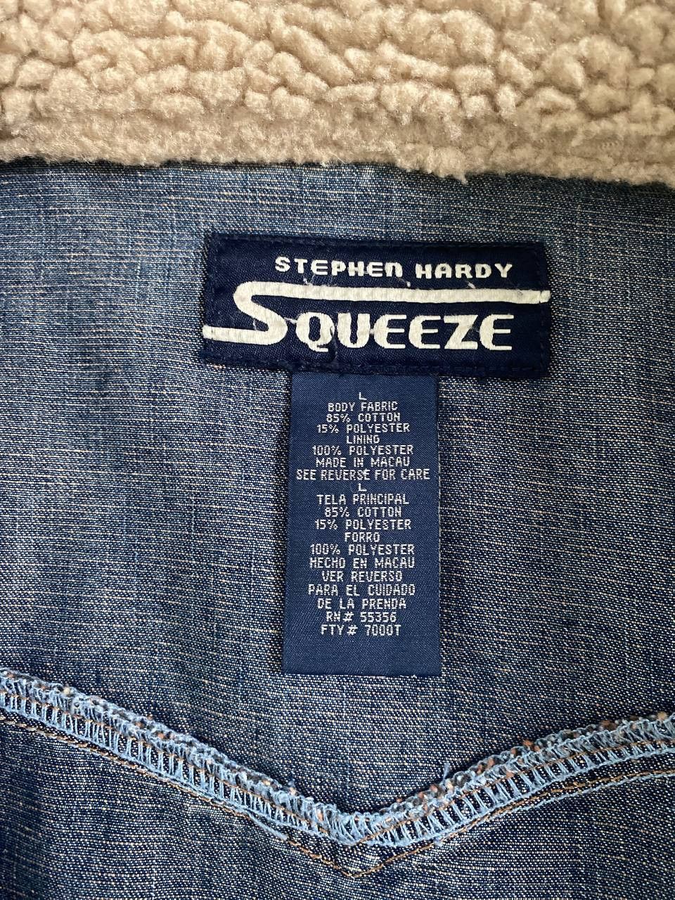 Other Squeeze Stephen Hardy Sherpa Jean Jacket L Size US L / EU 52-54 / 3 - 5 Thumbnail