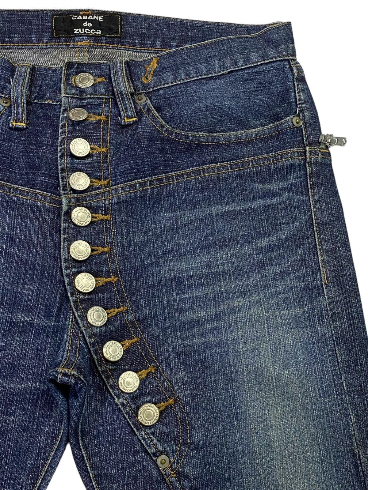 CABANE de ZUCCa Cabane De Zucca Asymmetrical Button Ups Denim Pants Size US 30 / EU 46 - 13 Thumbnail