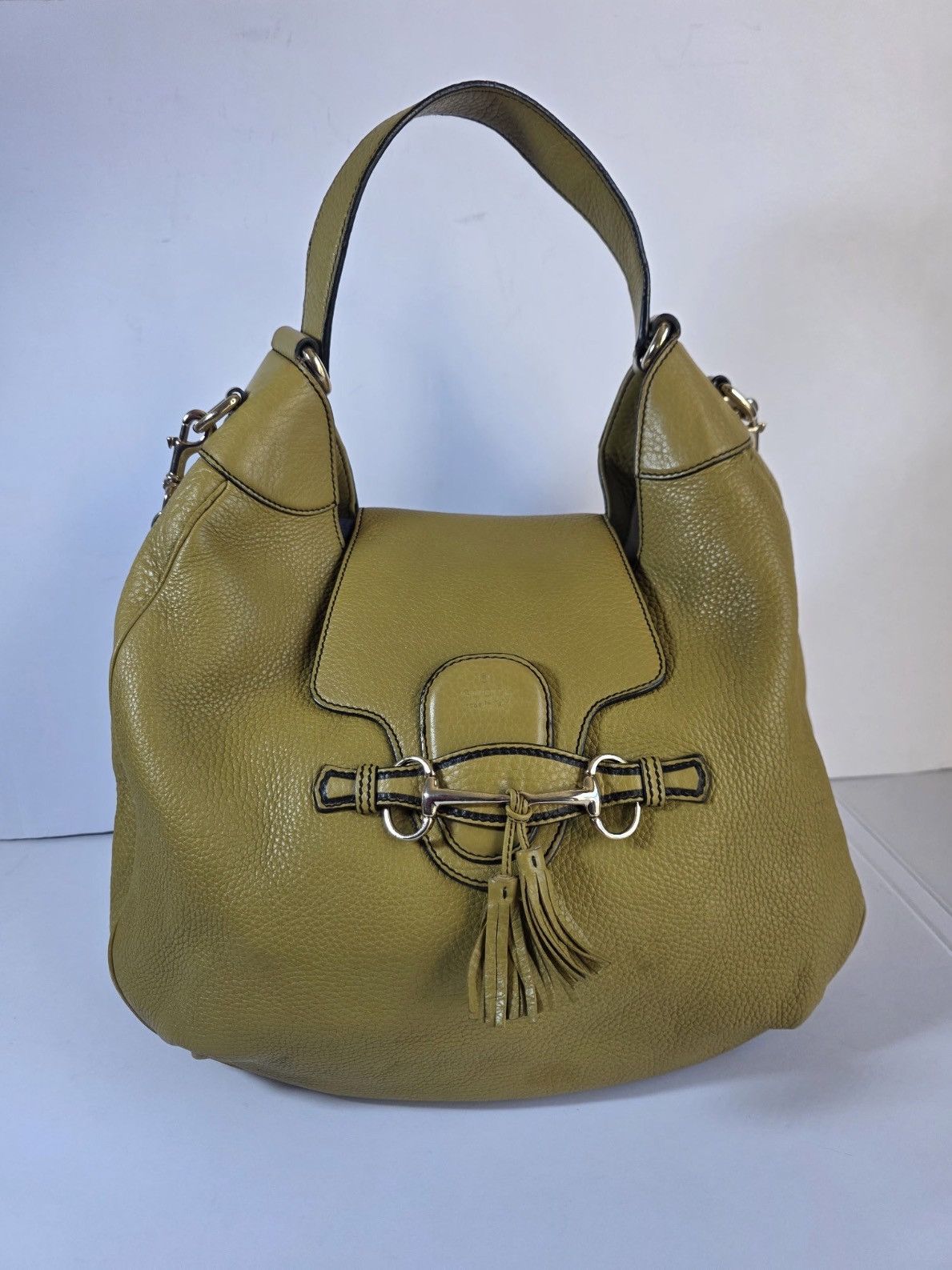 Gucci Gucci Emily Leather Bag in Green Size ONE SIZE - 1 Thumbnail