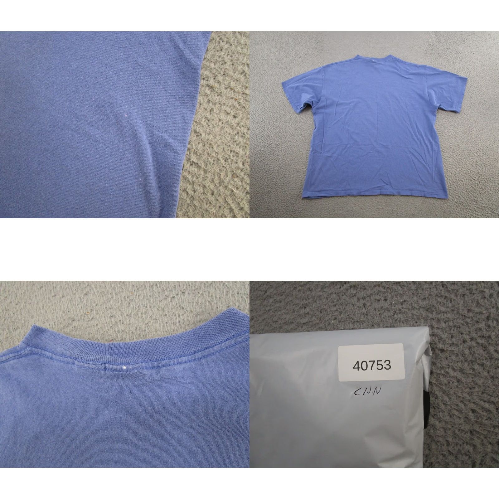 Soffe VINTAGE CNN Tee Shirt Soffe Men XL News Blue 90s TV Globe Logo Shirt Size US XL / EU 56 / 4 - 8 Thumbnail