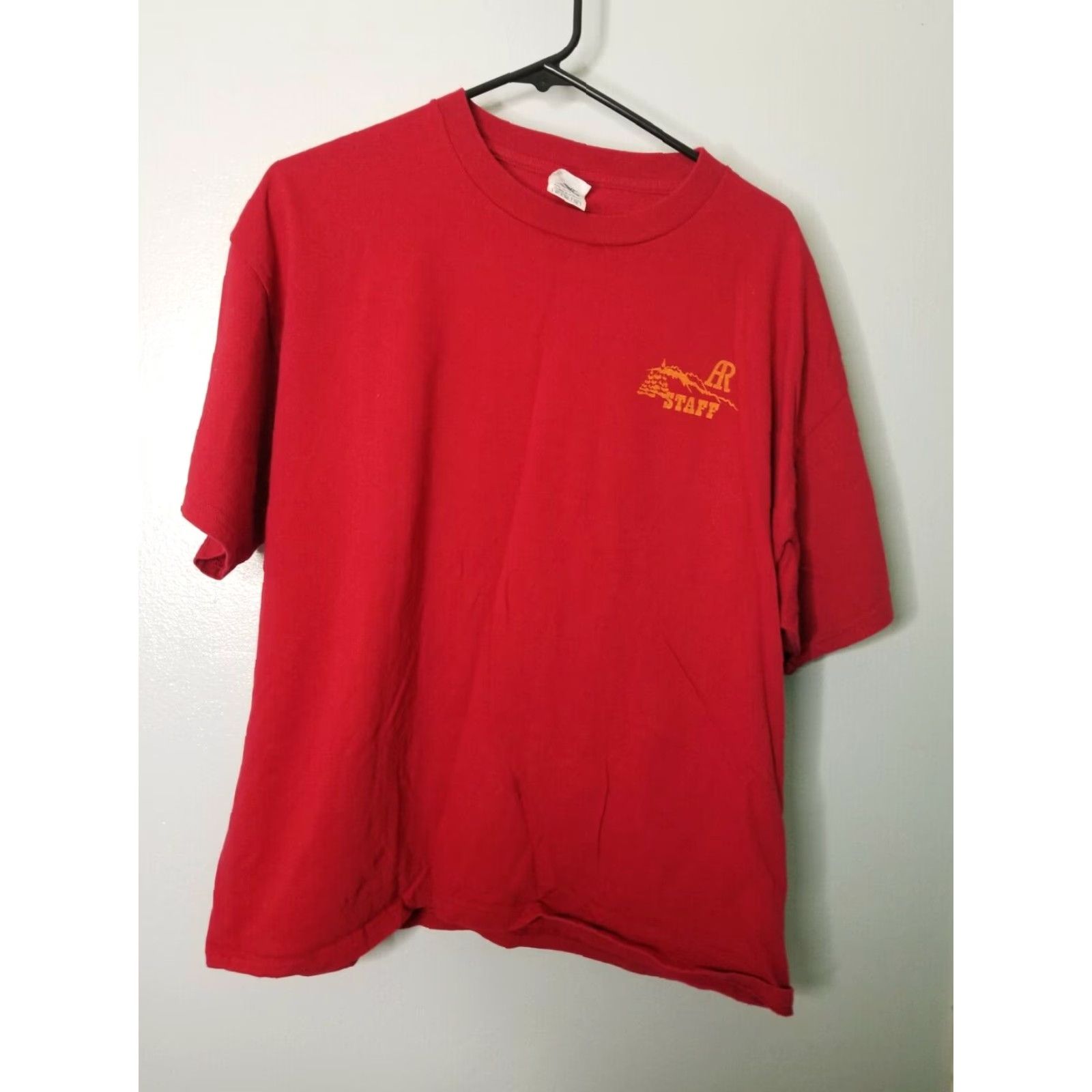 Delta Delta Avalanche Ranch T-Shirt Mens XL Red Graphic Print Crew Neck Short Sleeve 100% Cotton God’s Word Double Side Size US XL / EU 56 / 4 - 2 Thumbnail