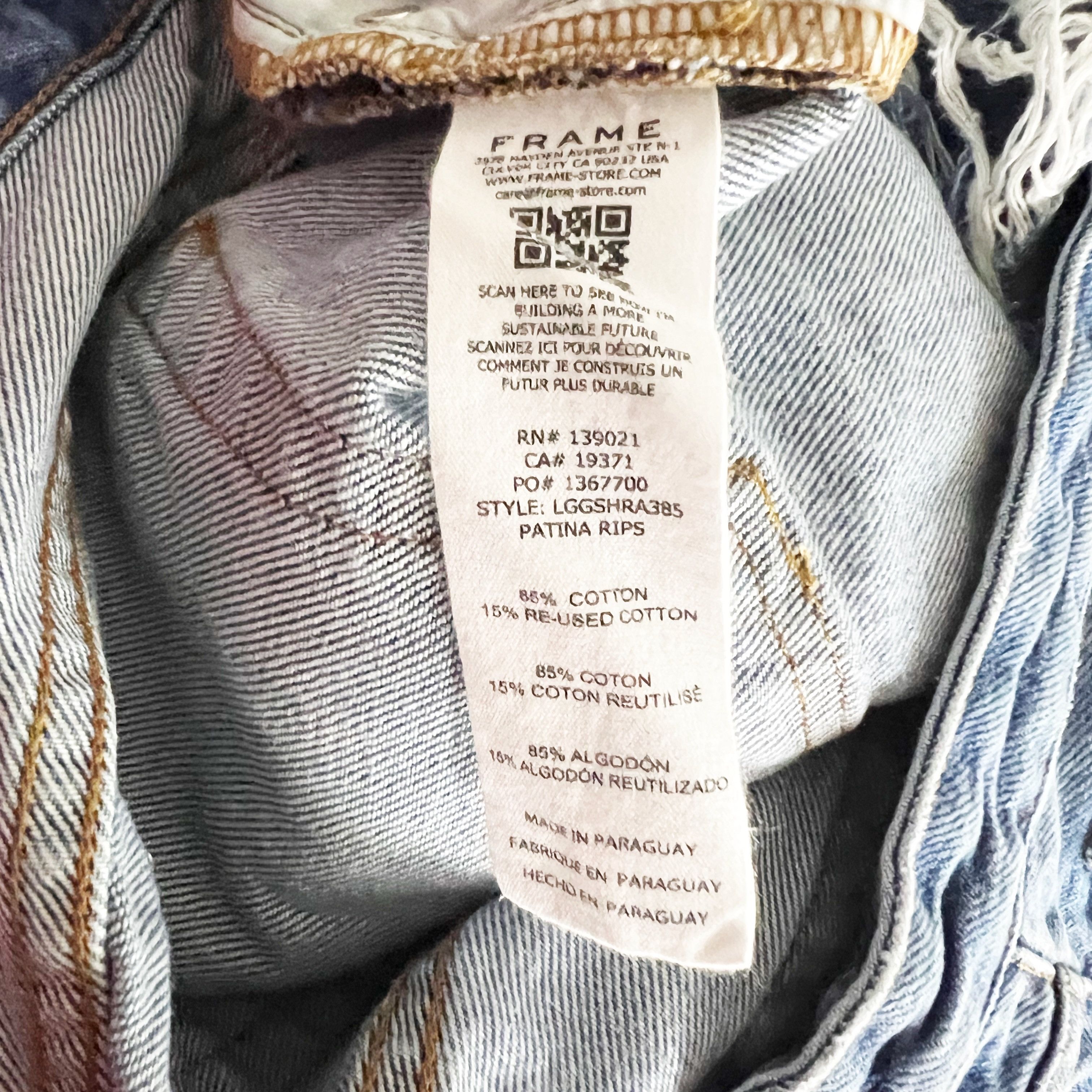 Frame Frame Women's Le Grand Garcon Cotton Size 26" / US 2 / IT 38 - 4 Thumbnail
