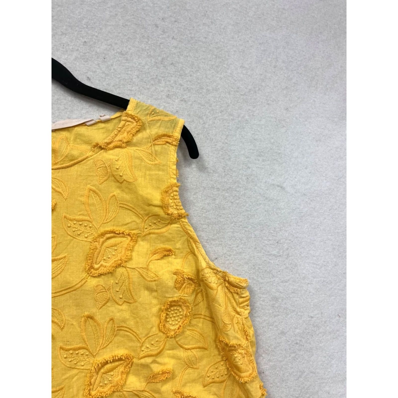 Soft Surroundings Soft Surroundings Tank Yellow Embroidered Floral Sleeveless XL Womens Size XL / US 12-14 / IT 48-50 - 6 Thumbnail