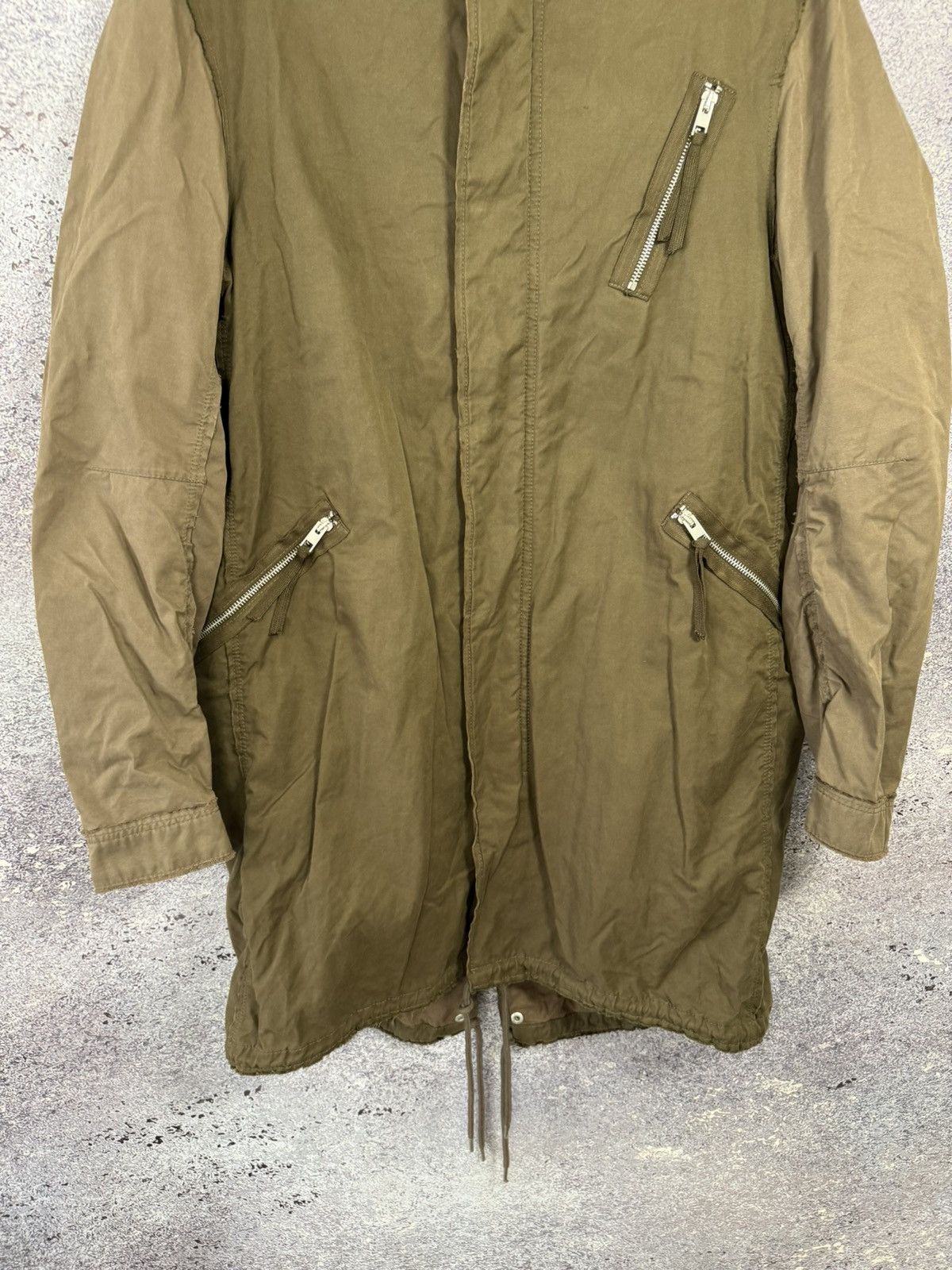 Allsaints All Saints Green Utility LOGAN Jacket/Parka Japanese Cloth M Size US M / EU 48-50 / 2 - 4 Thumbnail