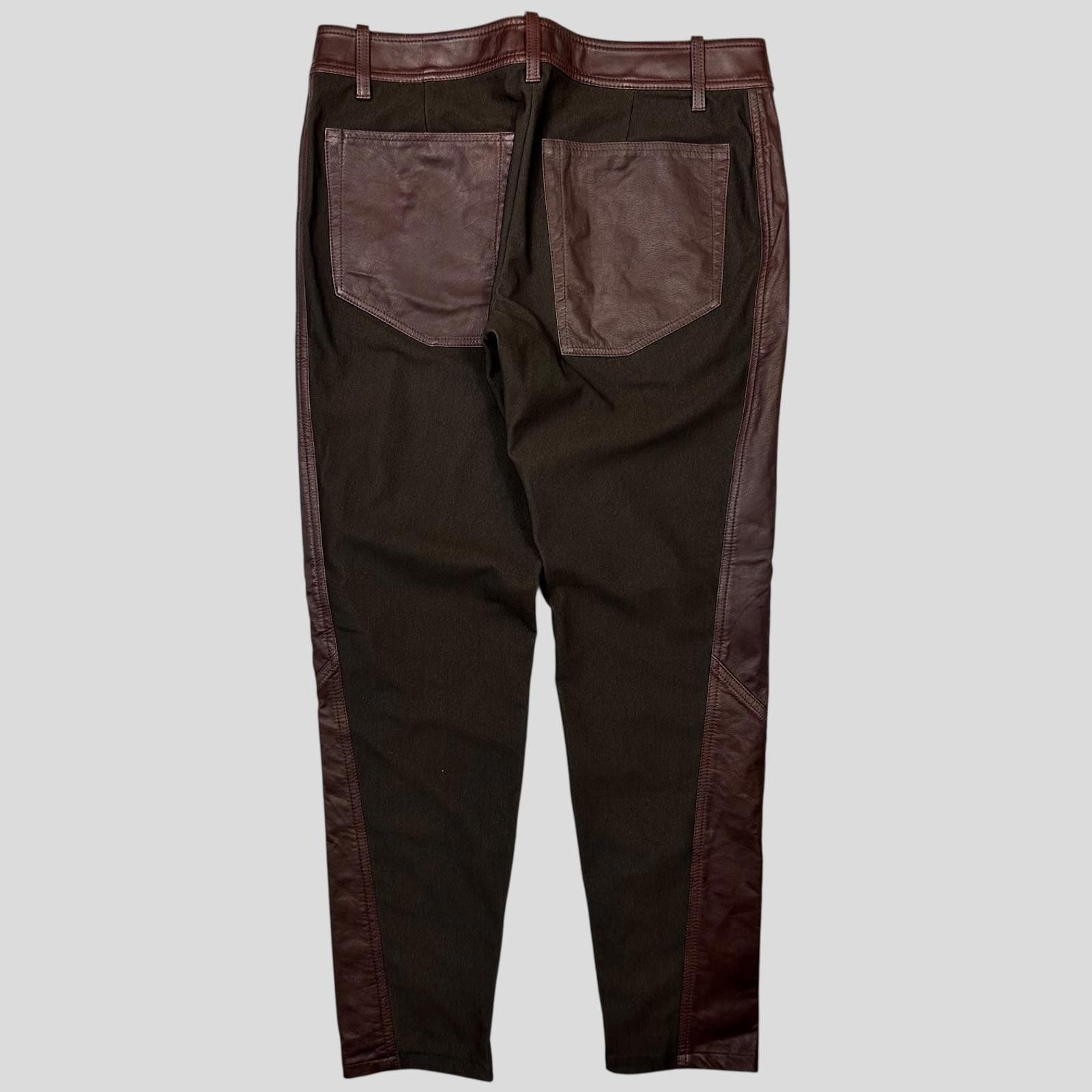 Issey Miyake Issey Miyake 2003 Leather Moto Trousers - 3 (S) Size 30" / US 8 / IT 44 - 7 Thumbnail