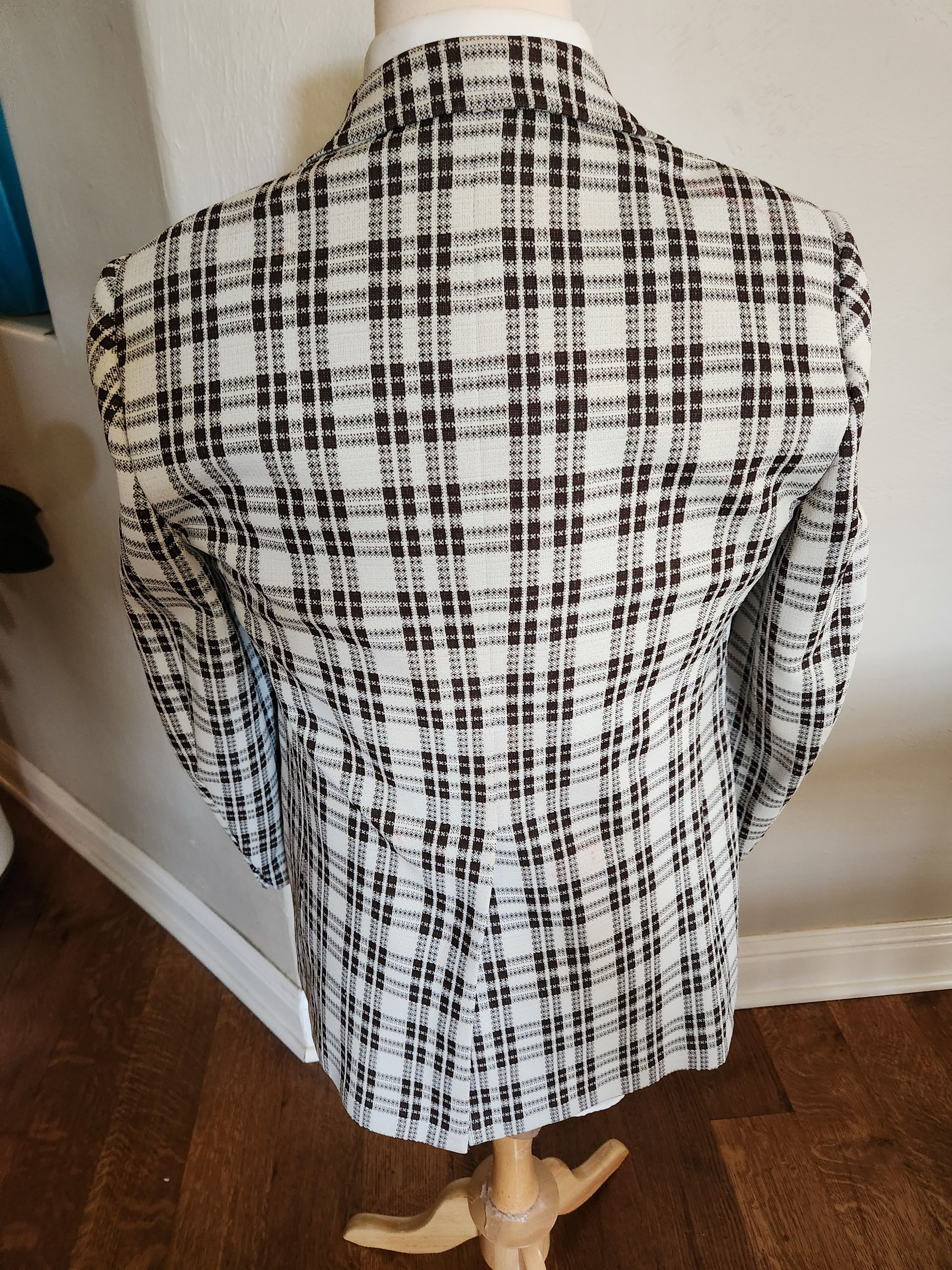 Other Vtg 60's Vincent Marcello Plaid Blaze Blazer Size 40R - 2 Thumbnail