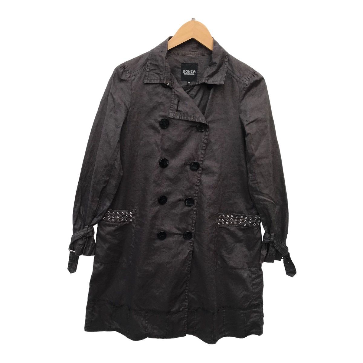 Sonia Rykiel Sonia Rykiel Double Breasted Gothic Fashion Long Coat Size M / US 6-8 / IT 42-44 - 4 Thumbnail